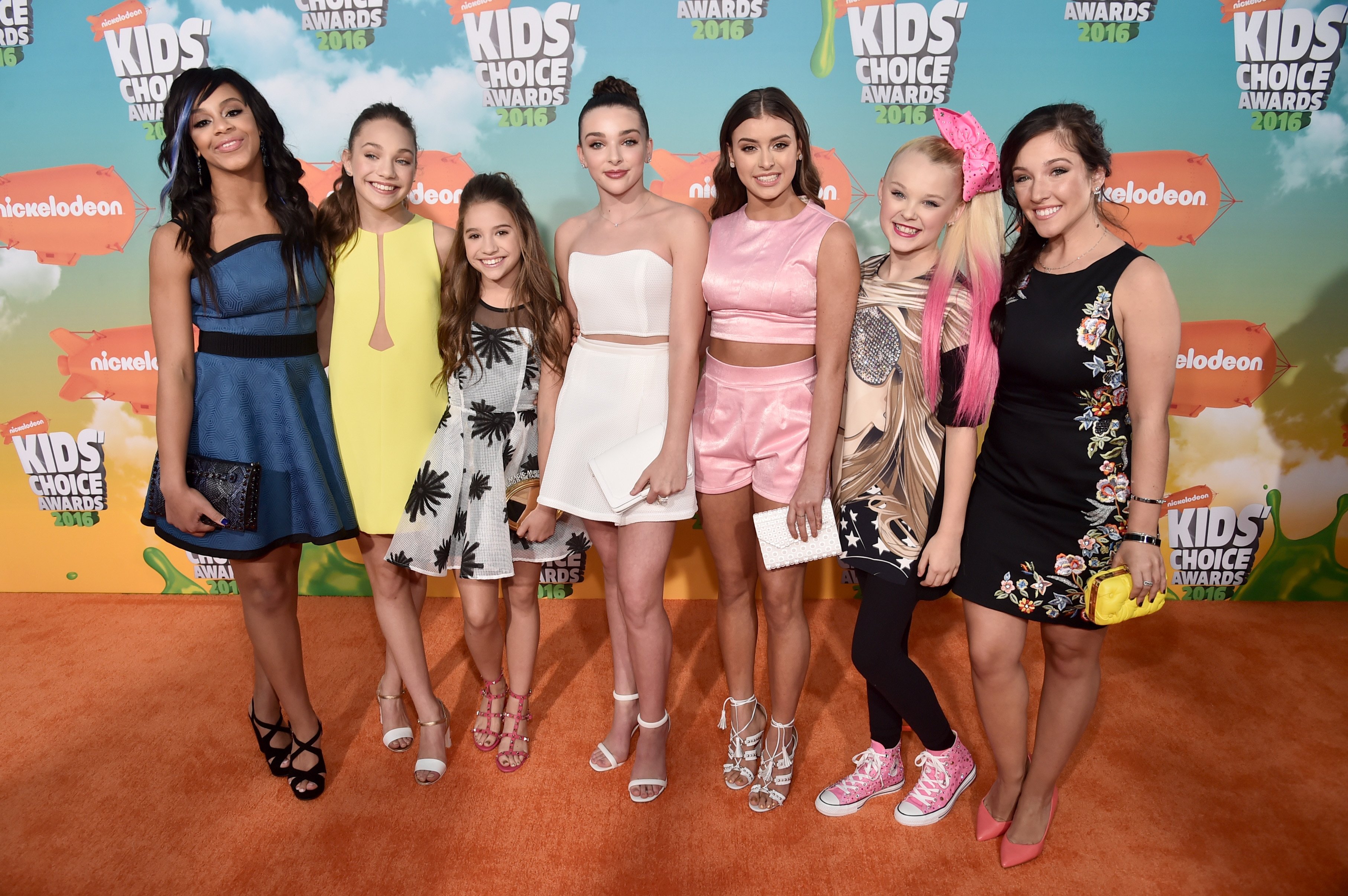 Dance Moms Season 5 cast arrive at the 2016 Kids' Choice Awards