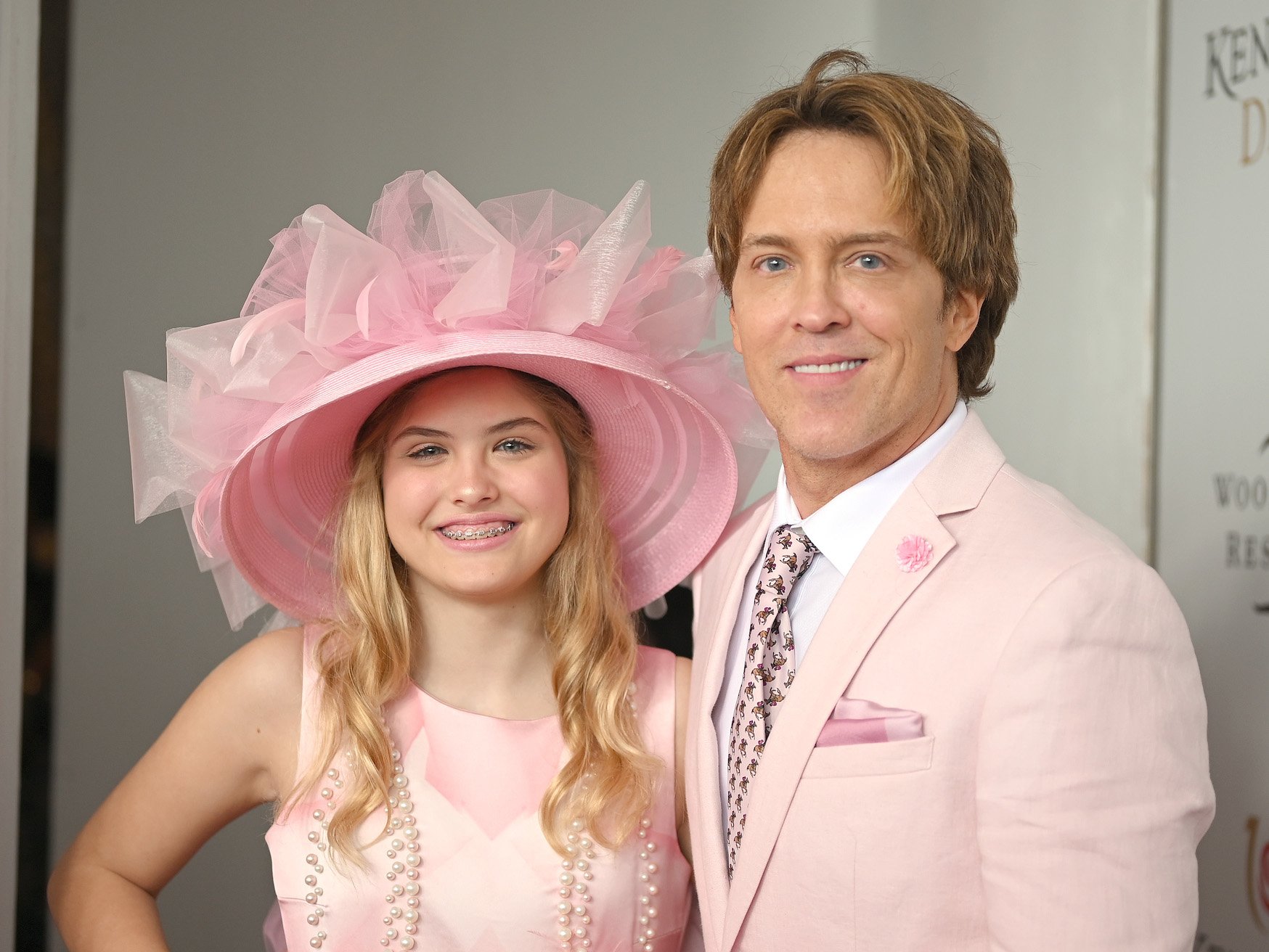 Dannielynn Birkhead and Larry Birkhead attend the 145th Kentucky Derby