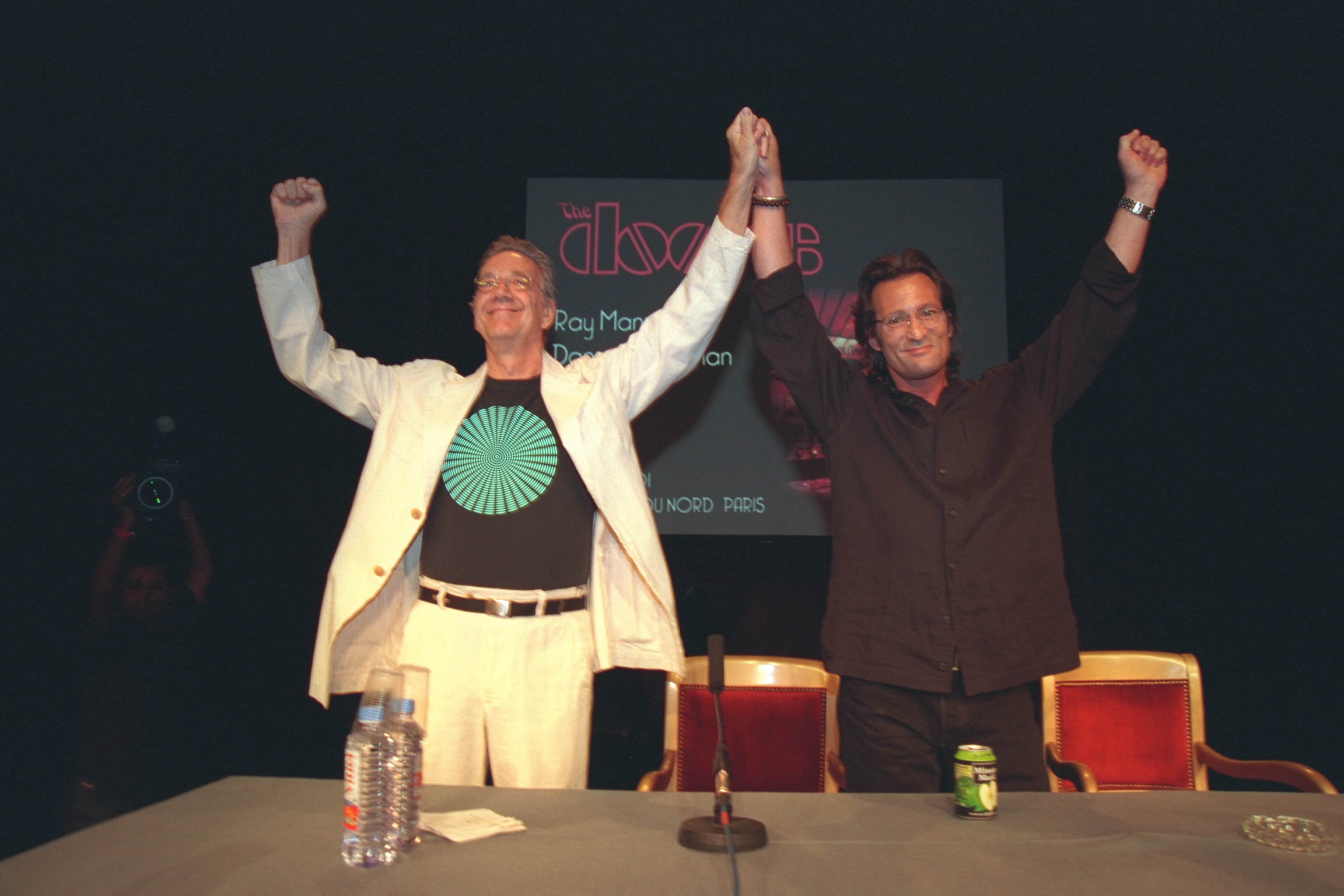 Ray Manzarek and Danny Sugarman in Paris