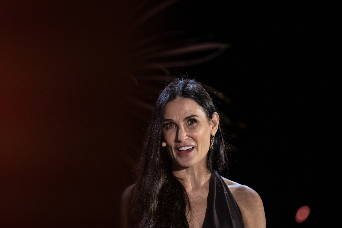 Actor Demi Moore speaks during the Wall Street Journal Tech Live conference in Laguna Beach, California, U.S., on Tuesday, Oct. 22, 2019 | Martina Albertazzi/Bloomberg via Getty Images
