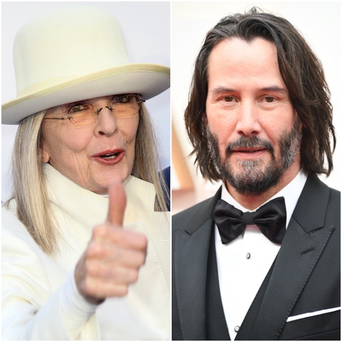 Diane Keaton and Keanu Reeves