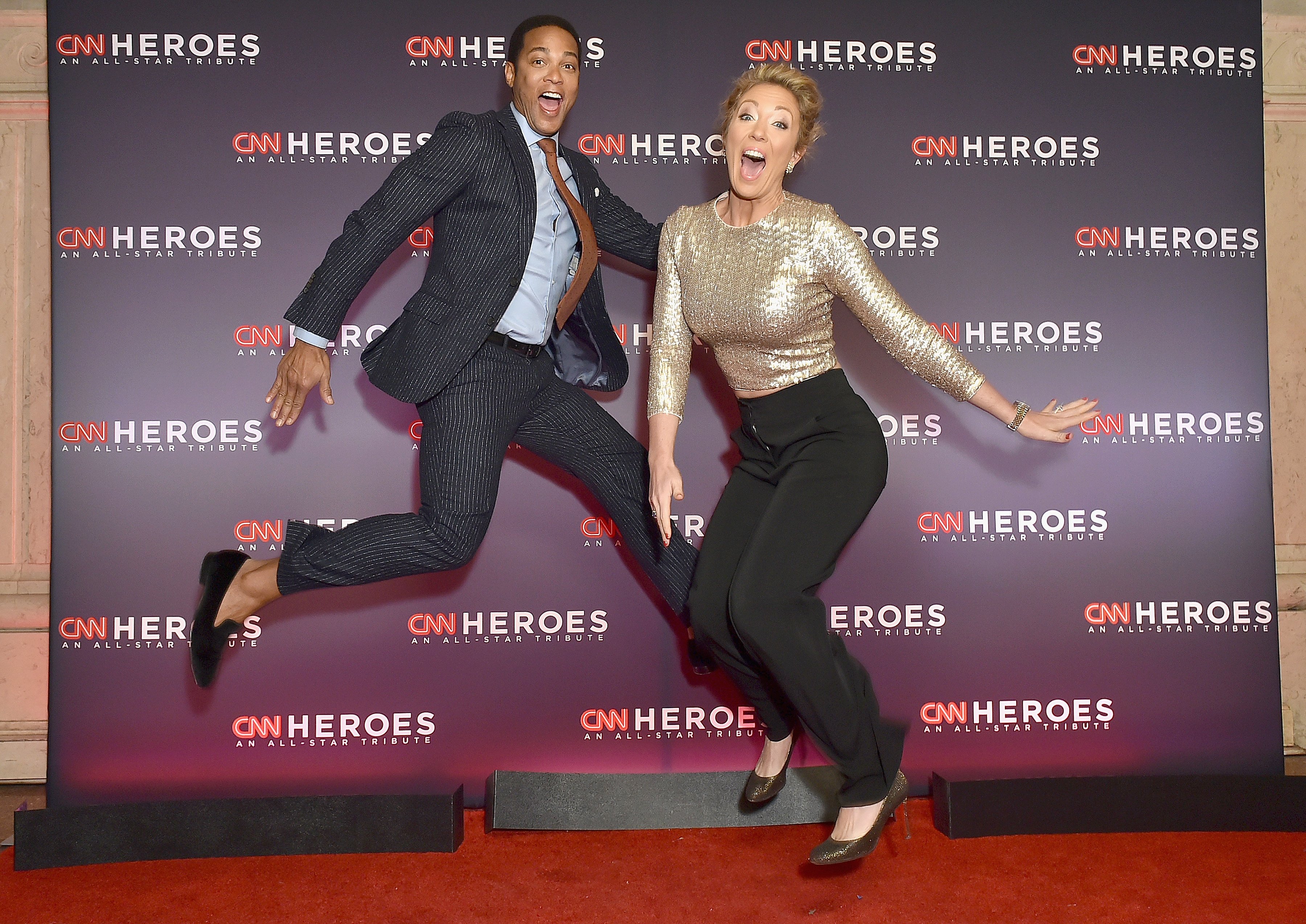 Don Lemon and Brooke Baldwin attend CNN Heroes