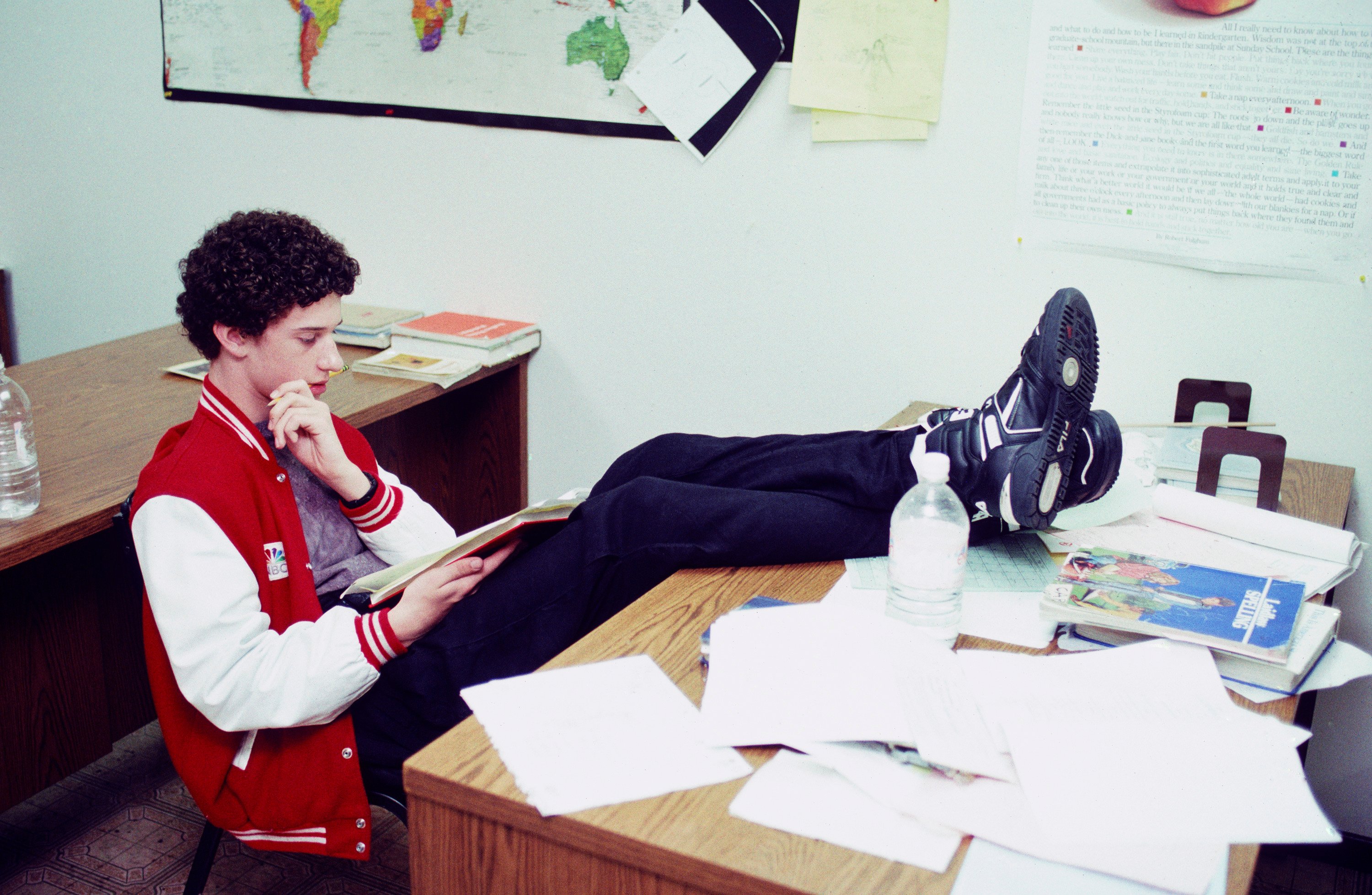 Dustin Diamond on the set of 'Saved by the Bell.' | Alice S. Hall/NBCU Photo Bank/NBCUniversal via Getty Images  