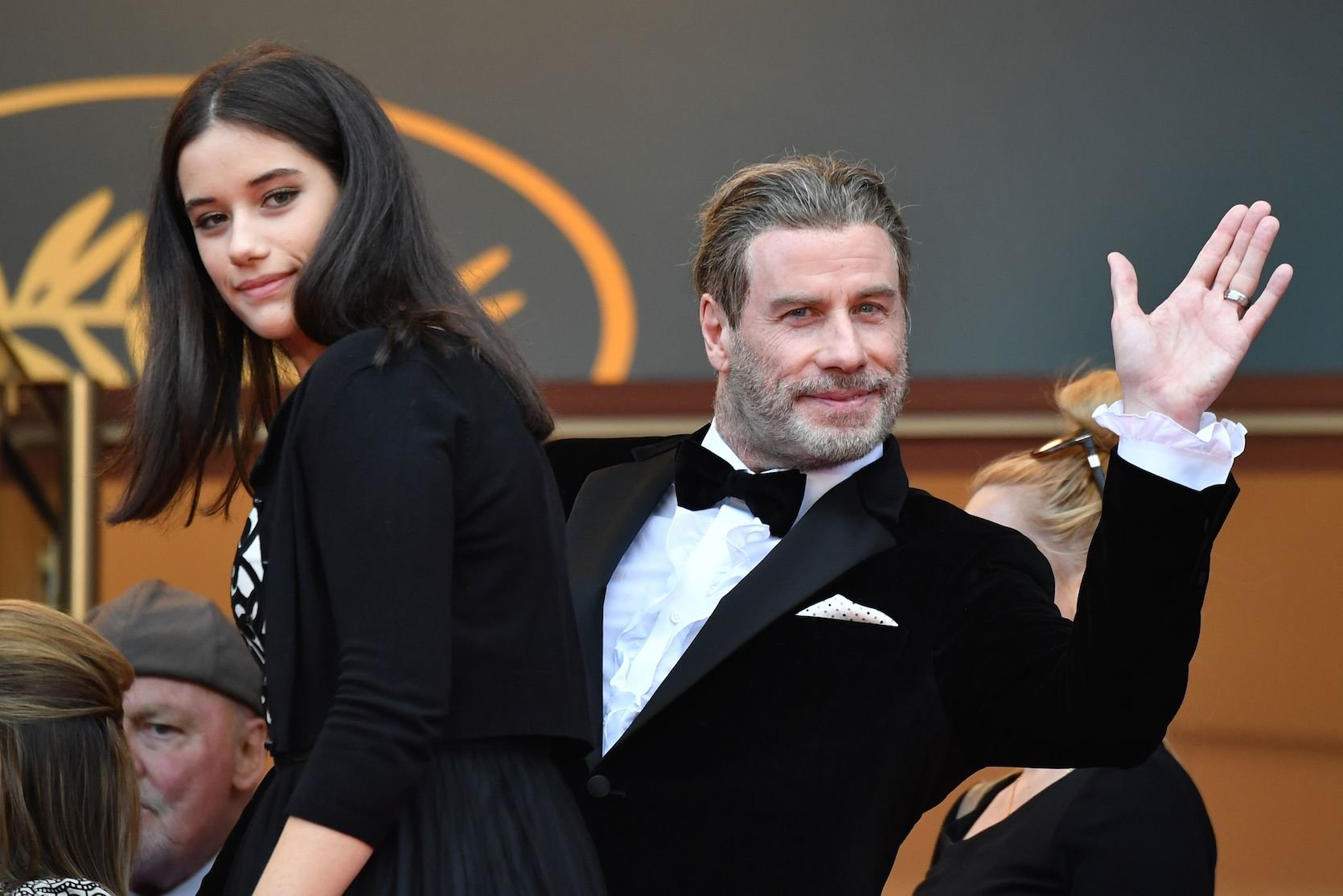 John Travolta (R) and his daughter Ella Bleu Travolta