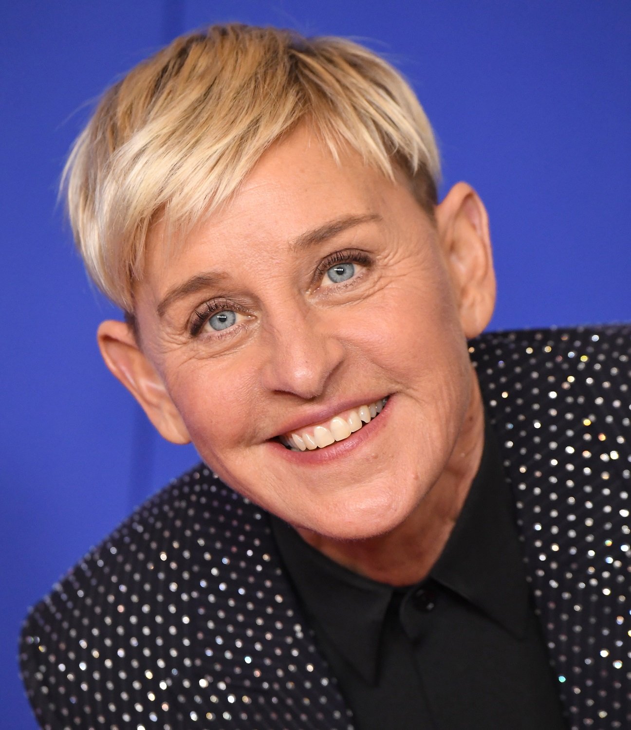 Ellen Degeneres poses in the press room at the 77th Annual Golden Globe Awards