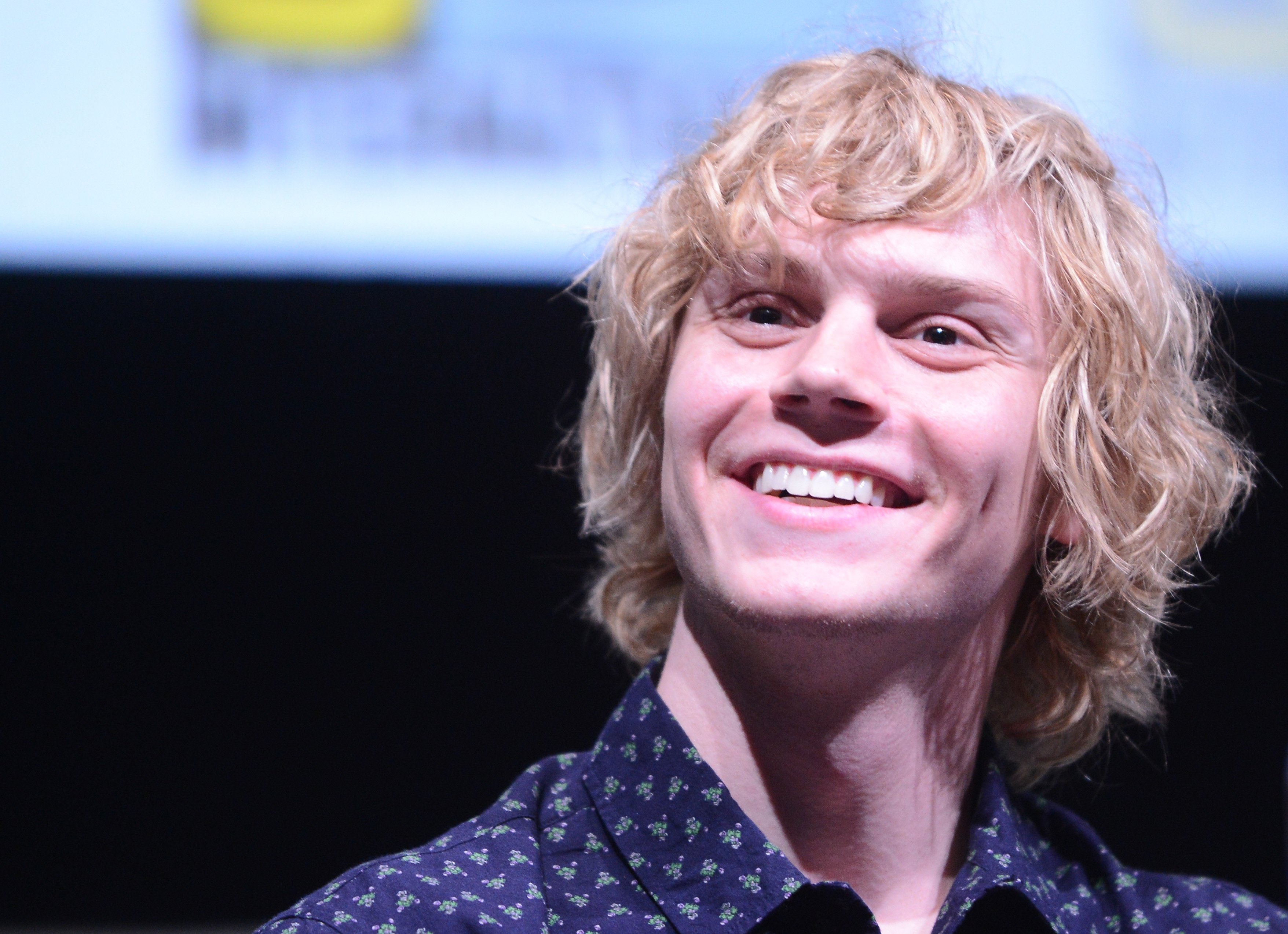 Actor Evan Peters of 'American Horror Story' at Comic-Con