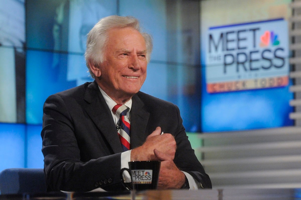 Gary Hart smiling on 'Meet the Press'