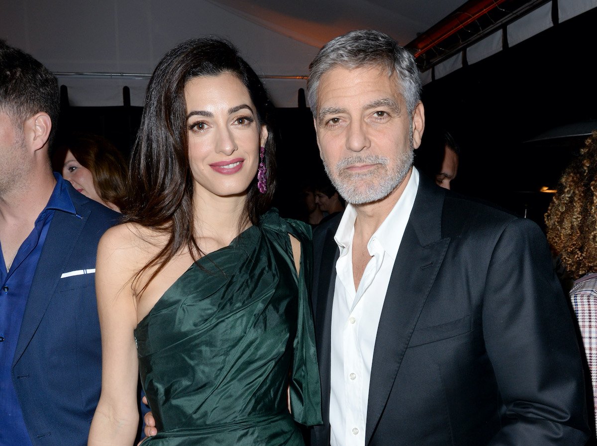 George and Amal Clooney at the premiere of 'Catch-22'