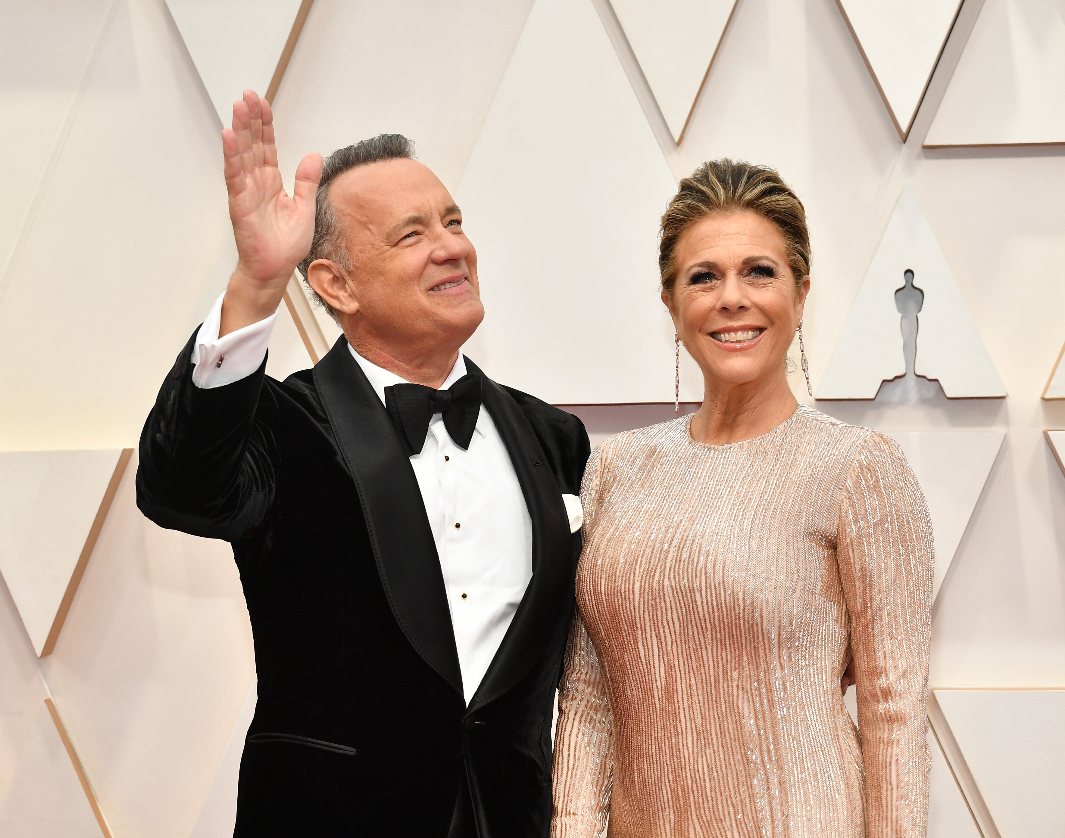 (L-R) Tom Hanks and Rita Wilson attend the 92nd Annual Academy Awards at Hollywood and Highland.
