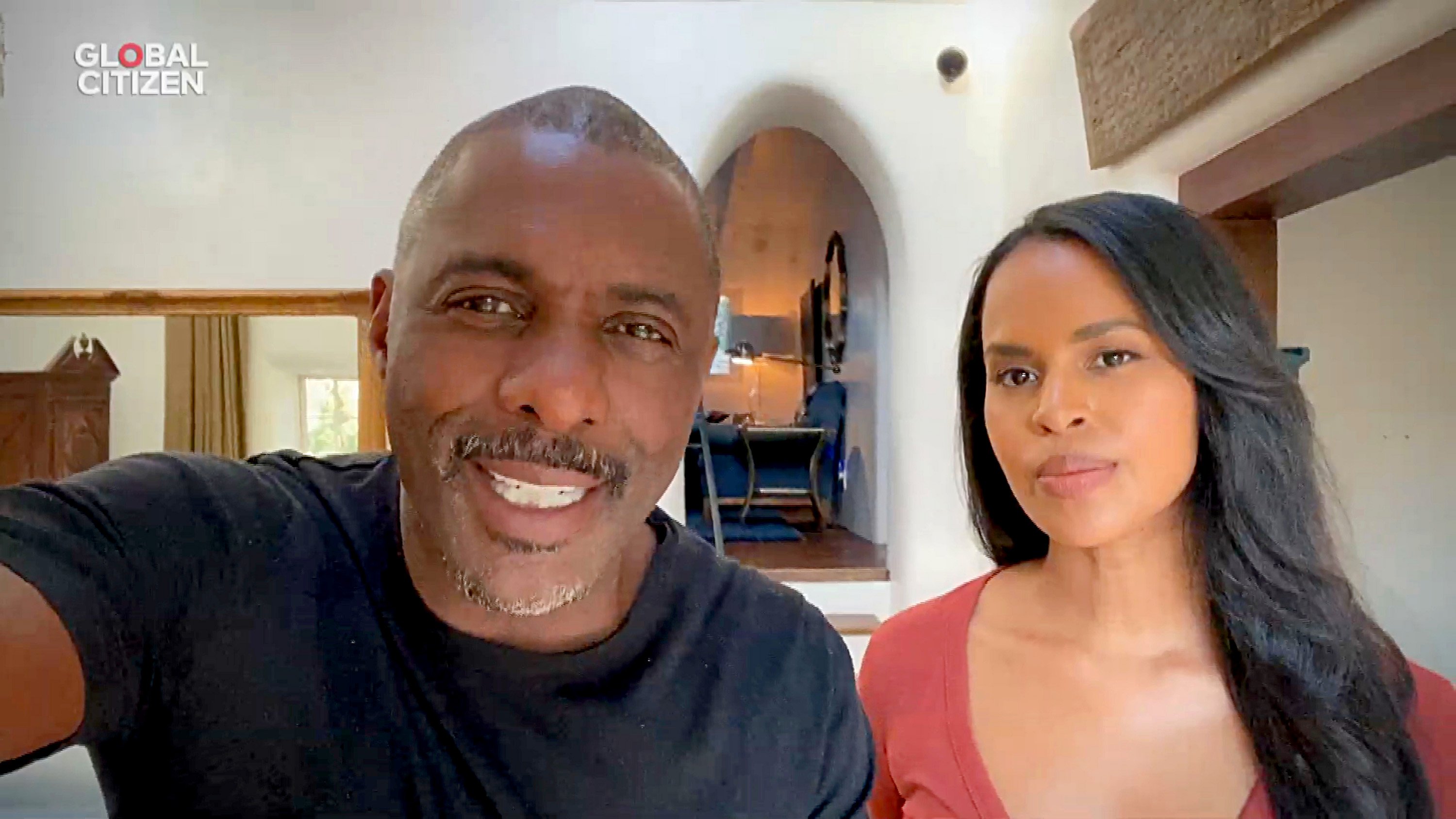 Idris Elba and Sabrina Elba speak during "One World: Together At Home" presented by Global Citizen