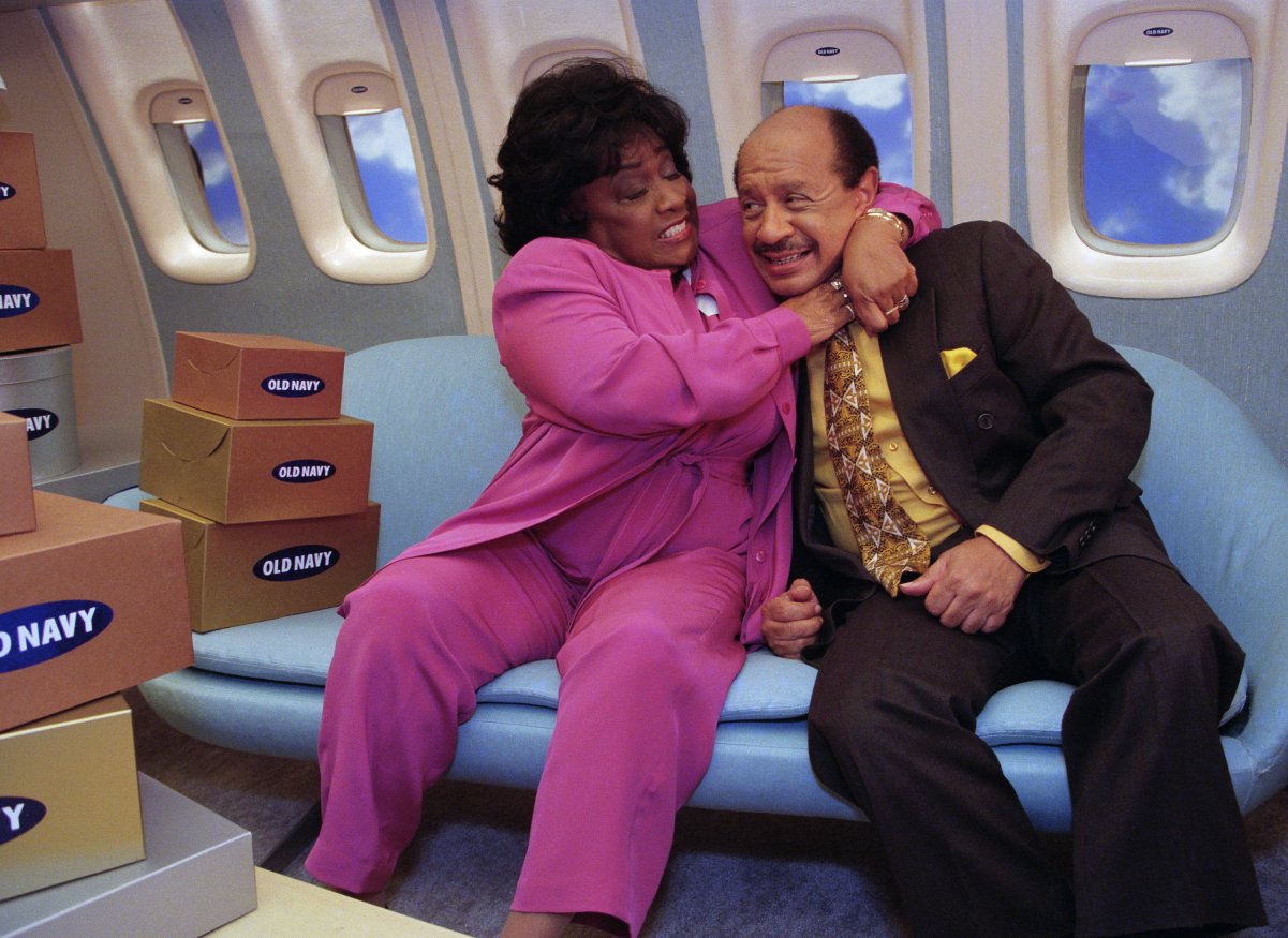 (L to R): Isabel Sanford as Louise Jefferson and Sherman Hemsley as George Jefferson, 1998