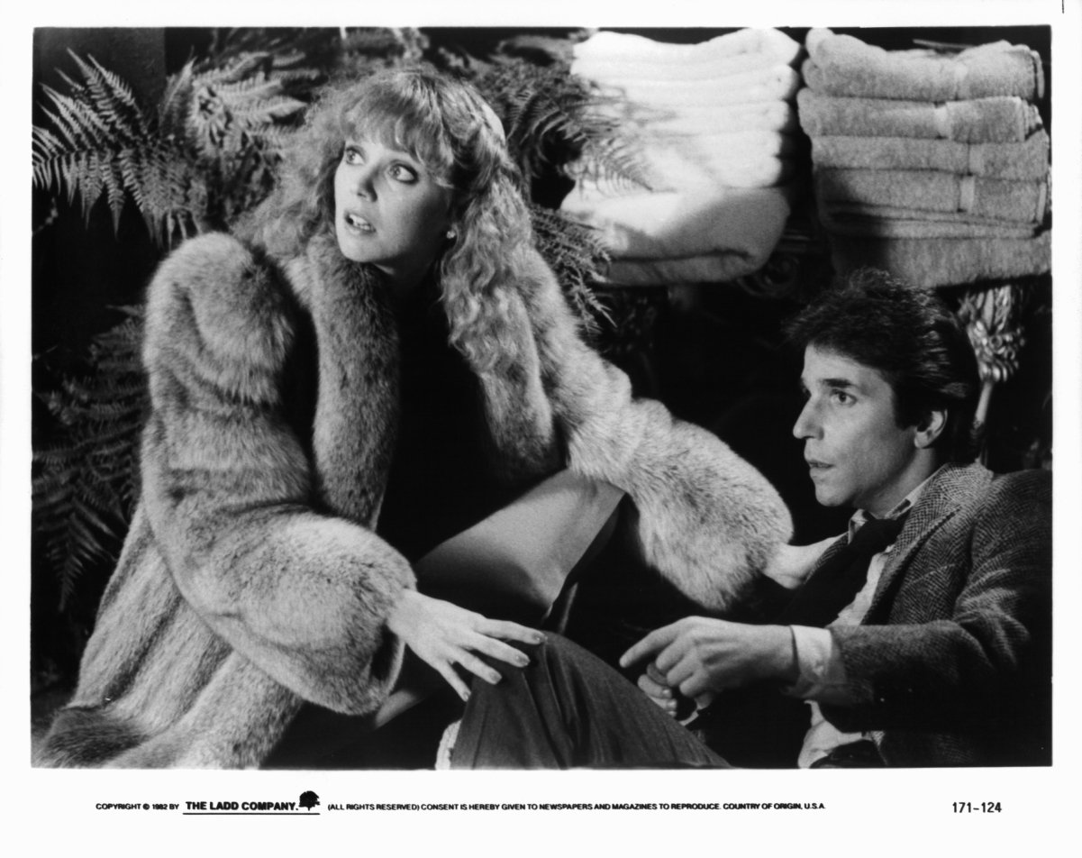 Shelley Long as Belinda Keaton with co-star Henry Winkler as Chuck Lumley in 1982's 'Night Shift'