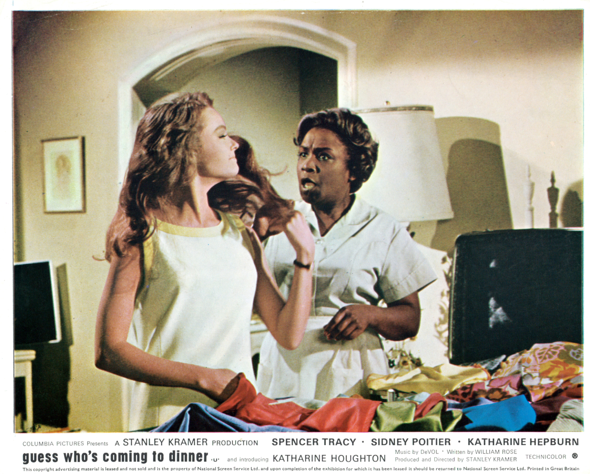 (L to R): Katharine Houghton in a scene with Isabel Sanford in 'Guess Who's Coming to Dinner', 1967