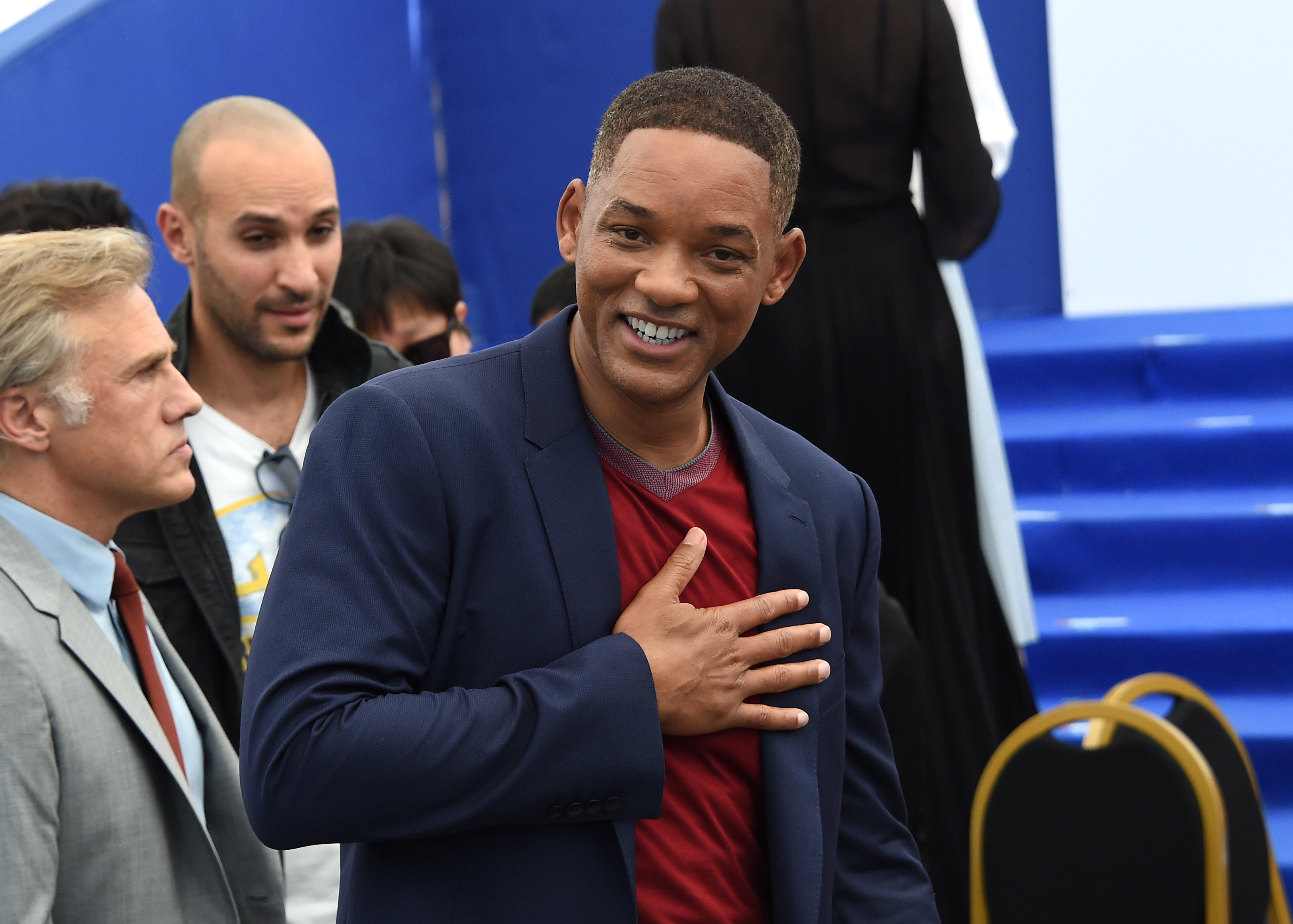 Will Smith attends the 70th Anniversary Photocall during the 70th annual Cannes Film Festival at Palais des Festivals.