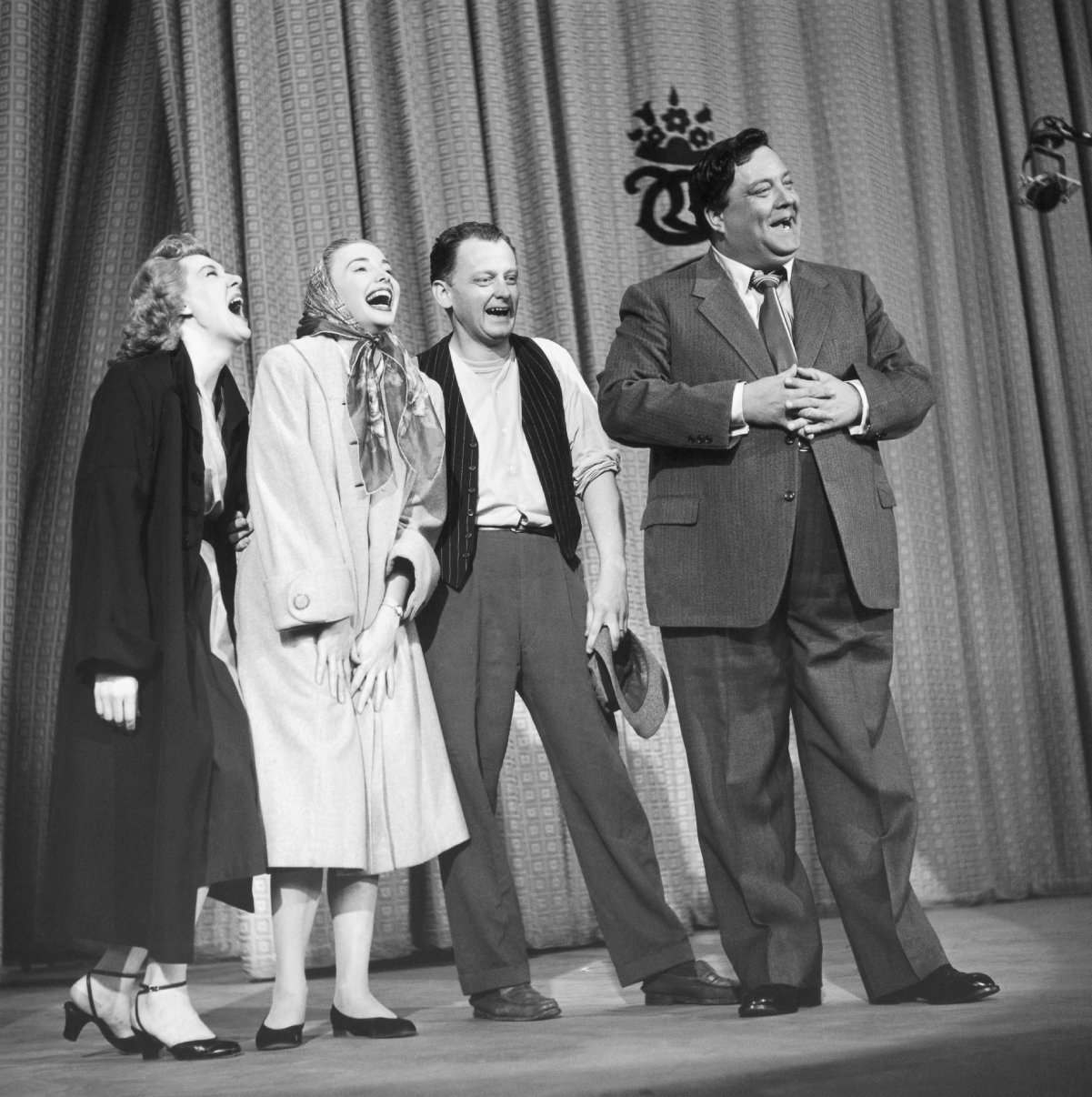 The cast of 'The Honeymooners', 1955