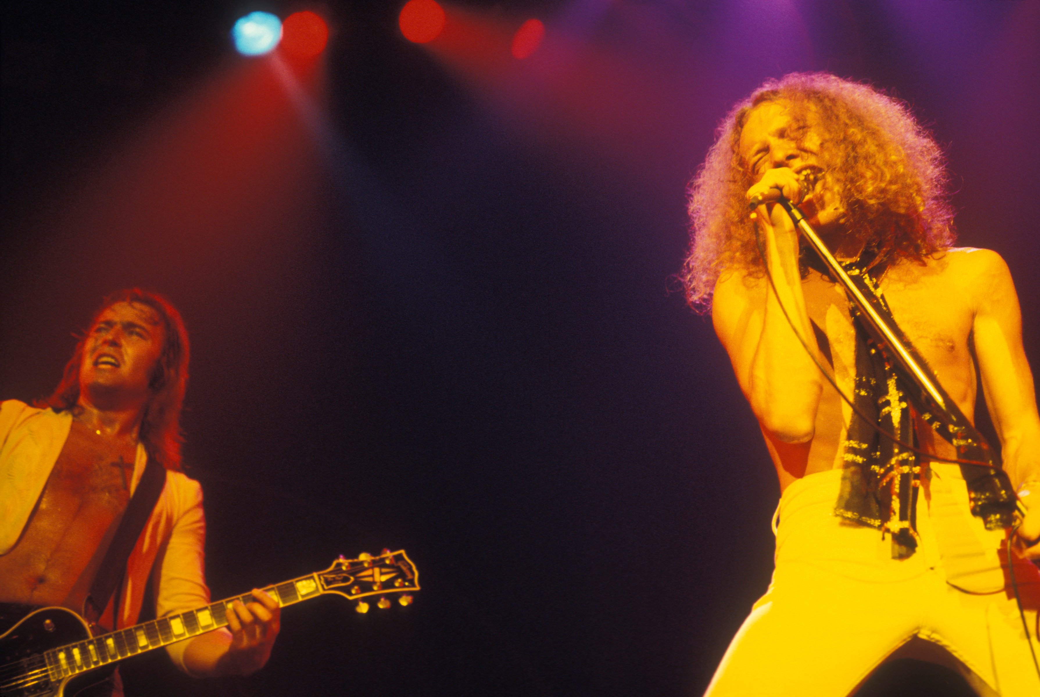 Lou Gramm, right, and Mick Jones of Foreigner 