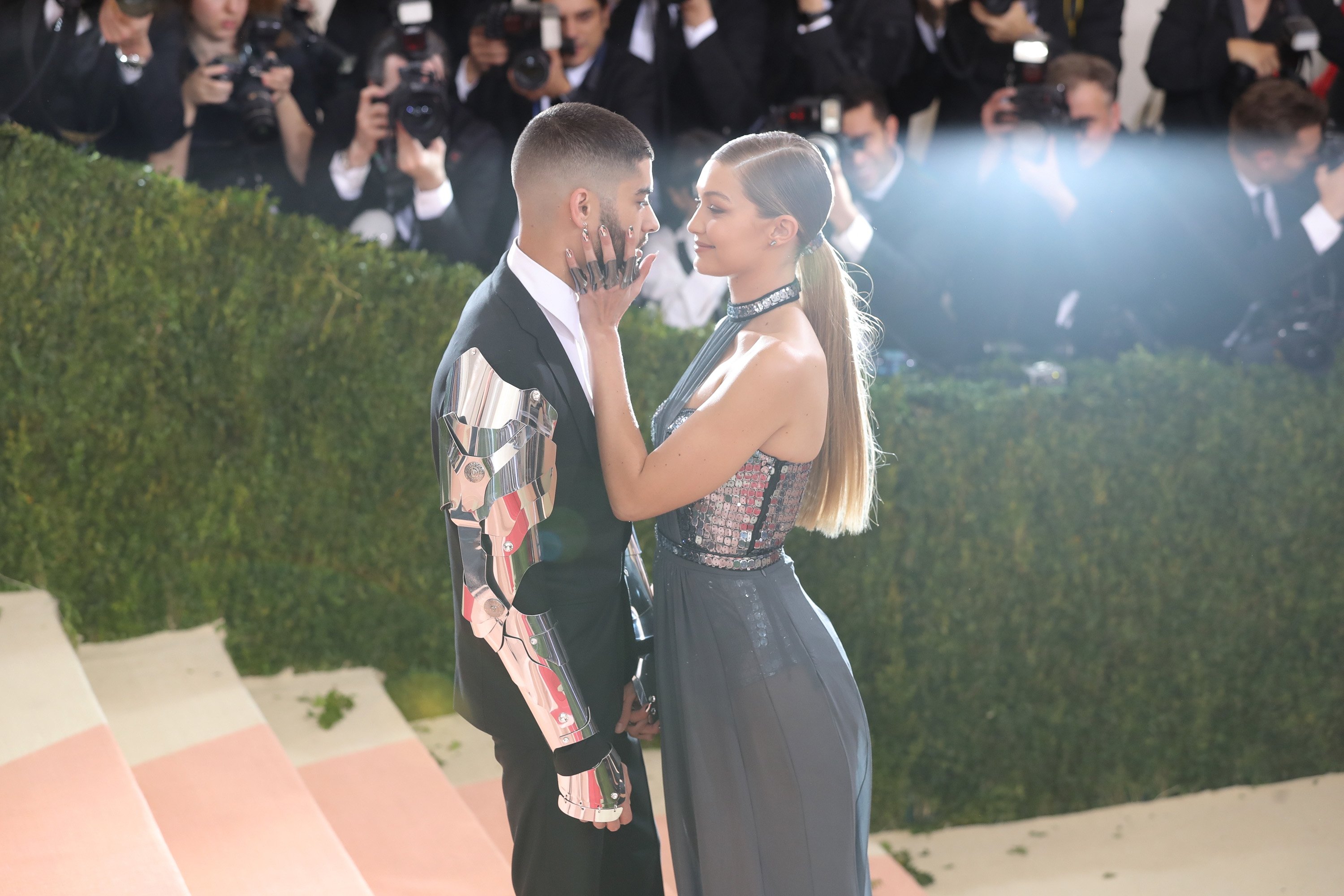 Gigi Hadid and Zayn Malik at the Manus x Machina Fashion In An Age Of Technology Met Gala