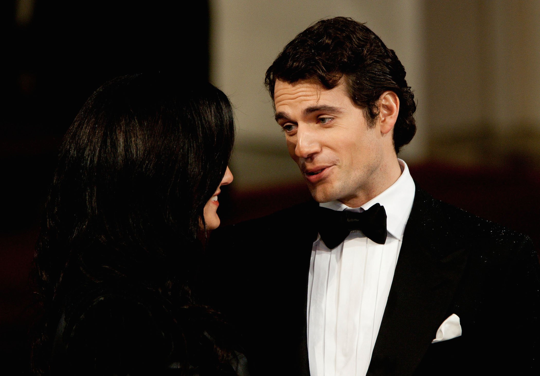 Gina Carano and Henry Cavill attend the EE British Academy Film Awards