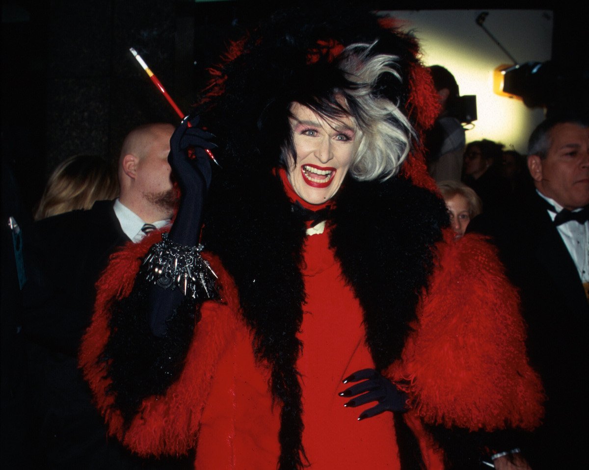 Glenn Close, dressed as character Cruella De Vil, at premiere of '101 Dalmatians' | Dave Allocca/DMI/The LIFE Picture Collection via Getty Images