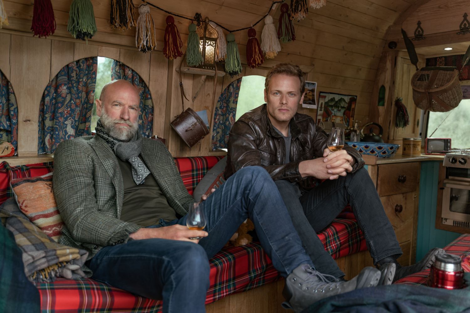 Graham McTavish and Sam Heughan in 'Men In Kilts'