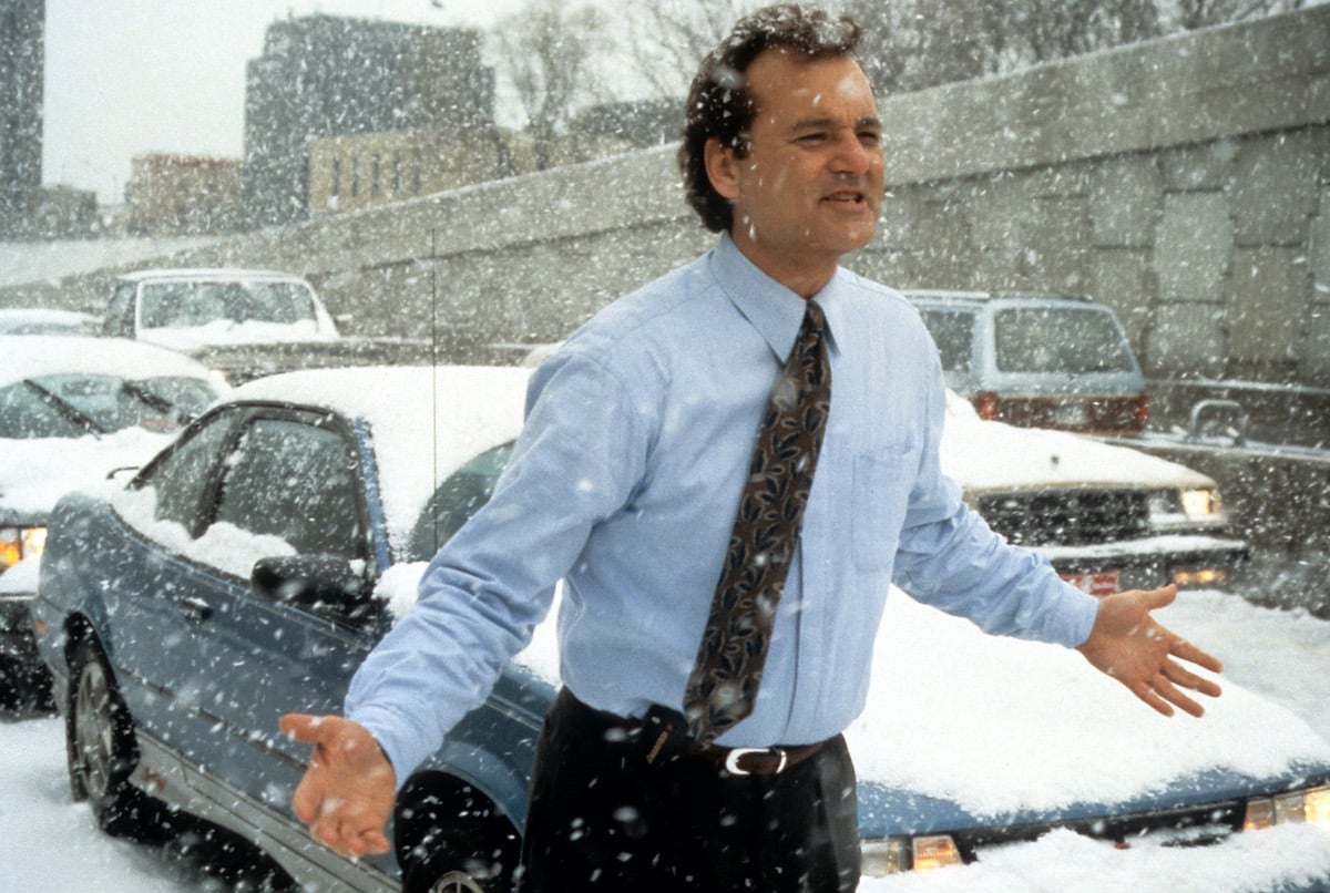 Bill Murray near a car