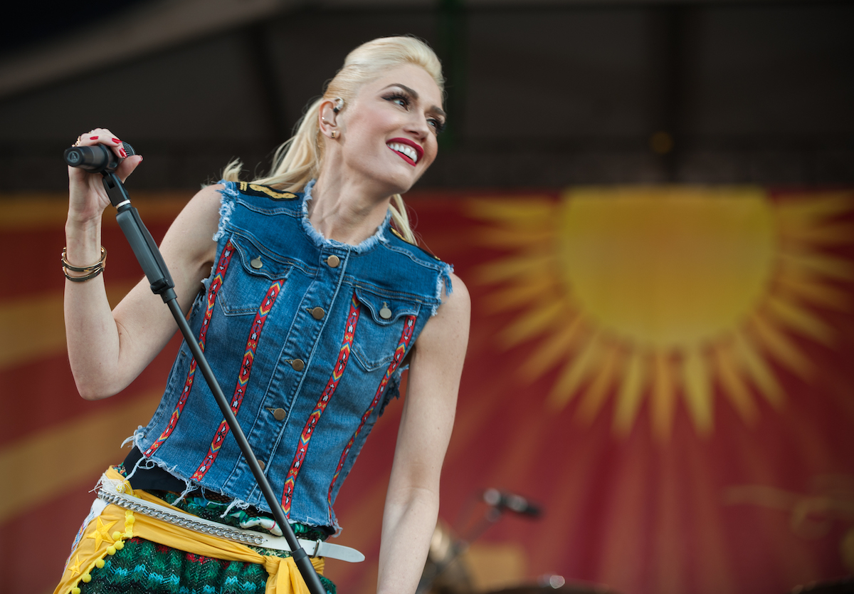 Gwen Stefani of No Doubt performs on stage during day 5 of the New Orleans Jazz and Heritage Festival on May 1, 2015 in New Orleans, United States | Edu Hawkins/Redferns via Getty Images