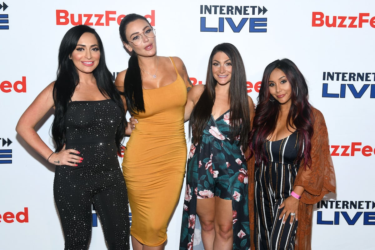 Angelina Pivarnick, Jenni 'JWoww' Farley, Deena Cortese, and Nicole 'Snooki' Polizzi from 'Jersey Shore'