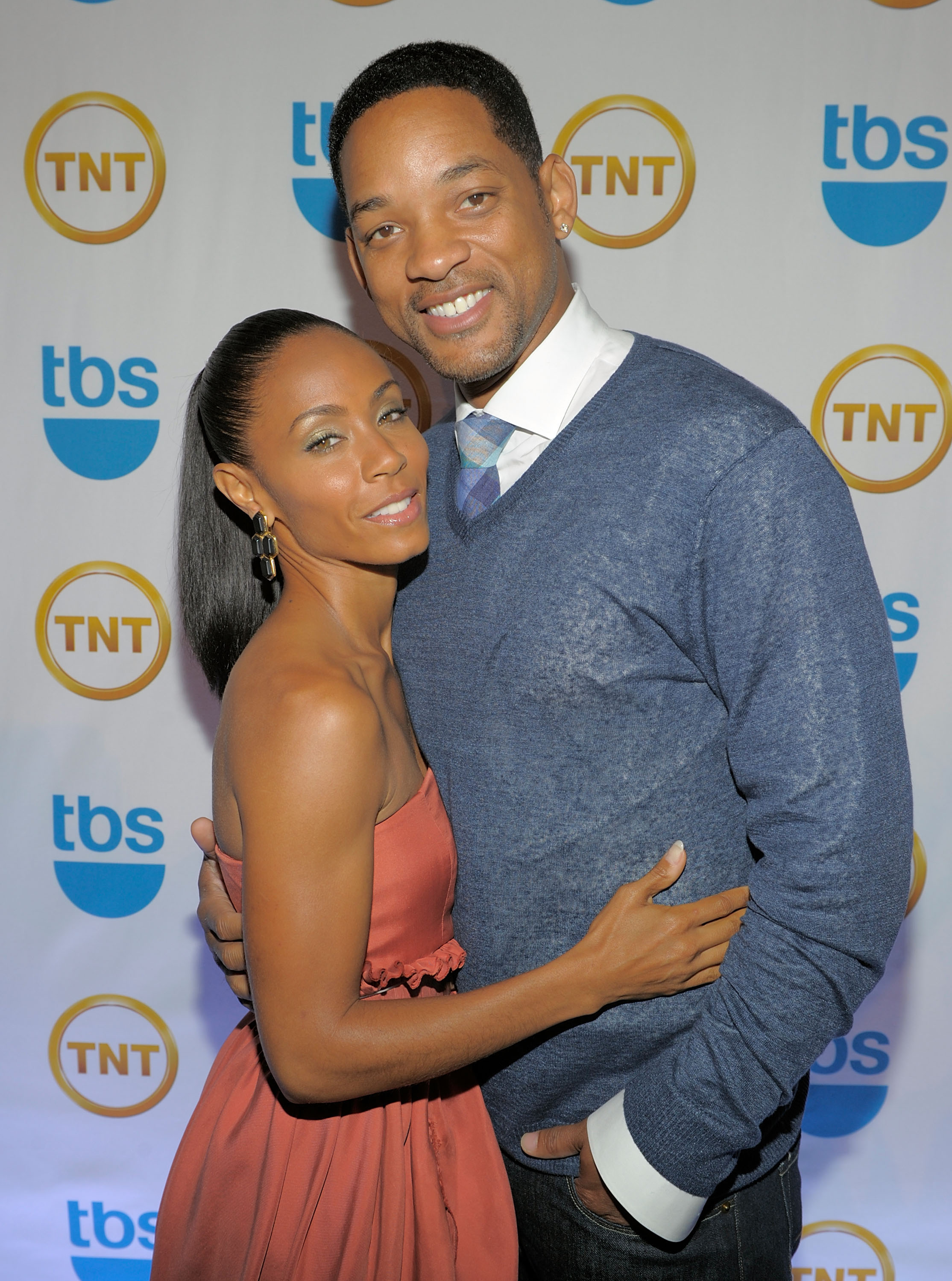 Jada Pinkettt Smith hugs Will Smith