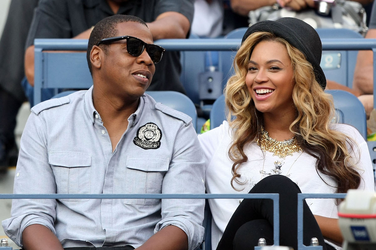 Beyonce and Jay during the Men's Final on Day Fifteen of the 2011 US Open