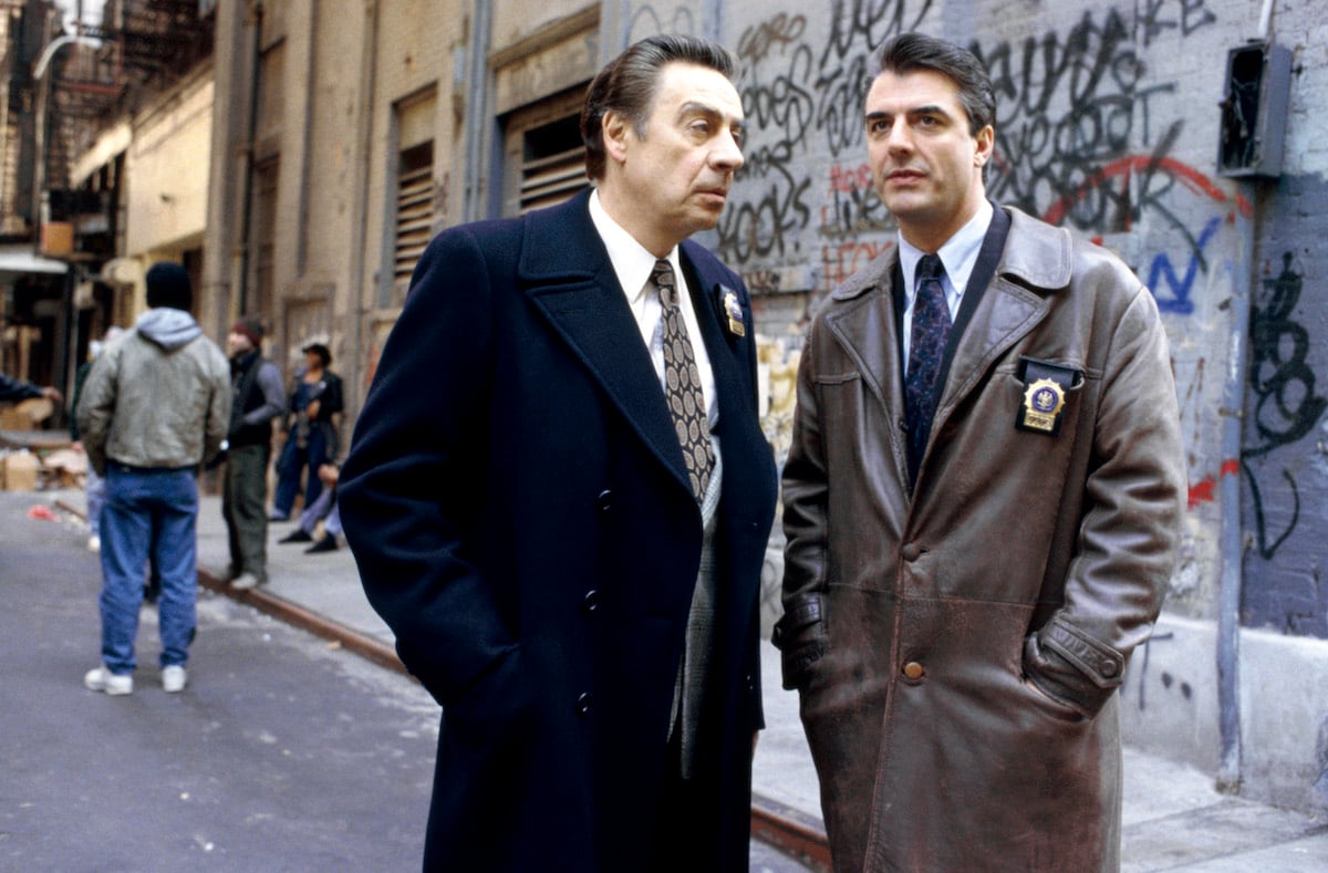 Jerry Orbach and Chris Noth in 'Law & Order'
