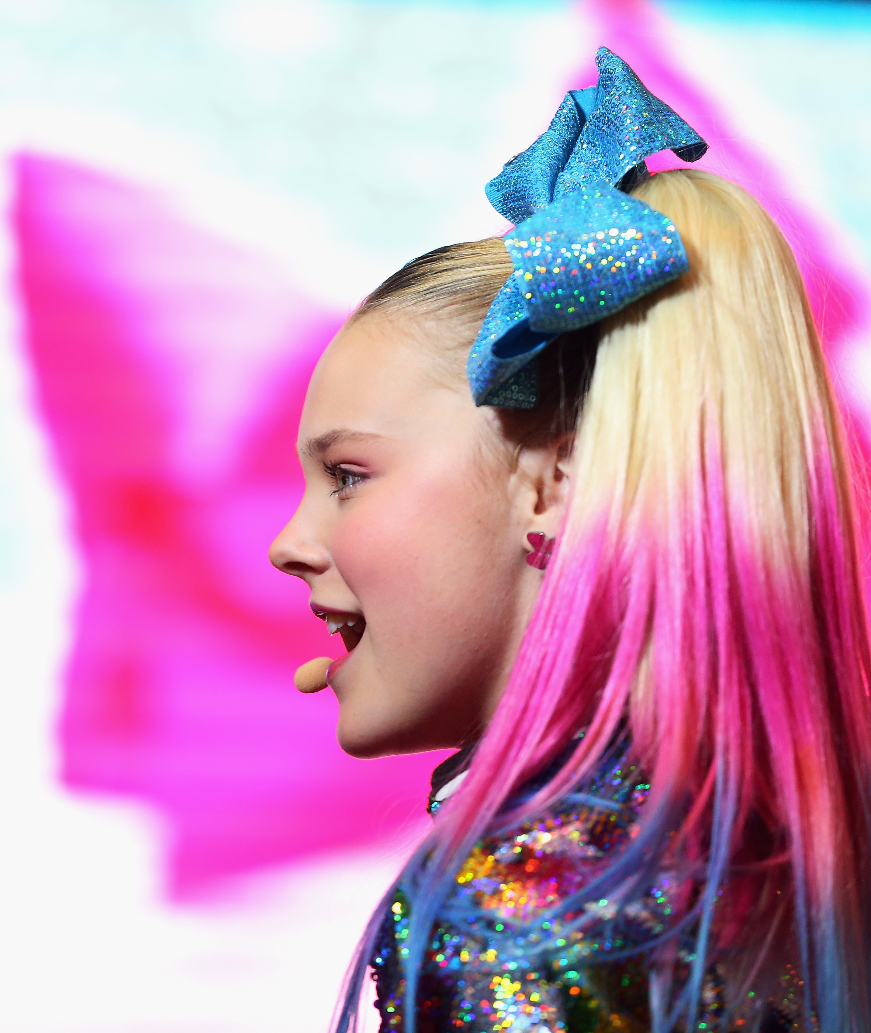 JoJo Siwa peforms live for fans at Westfield Parramatta on July 7, 2018