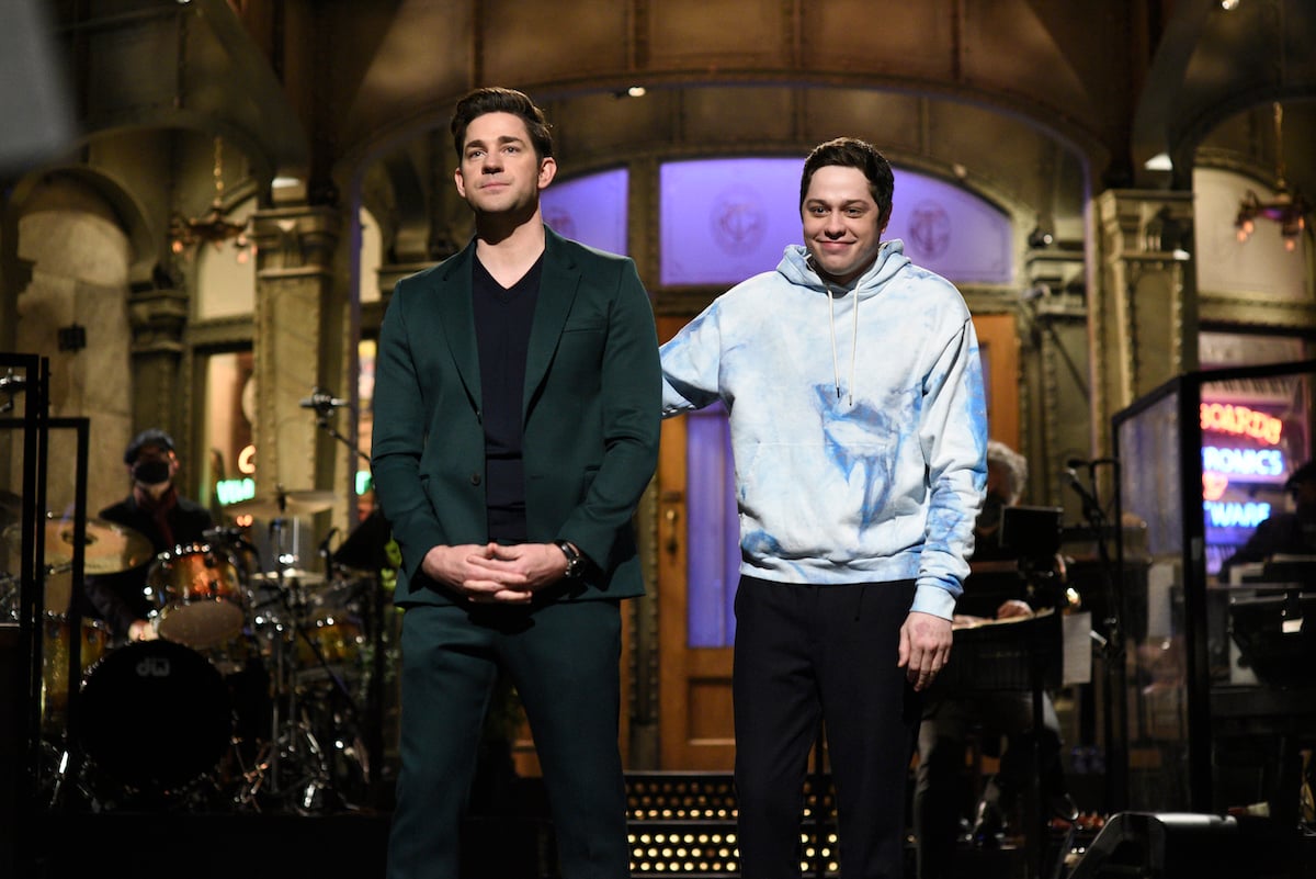 John Krasinski and Pete Davidson in 'Saturday Night Live'