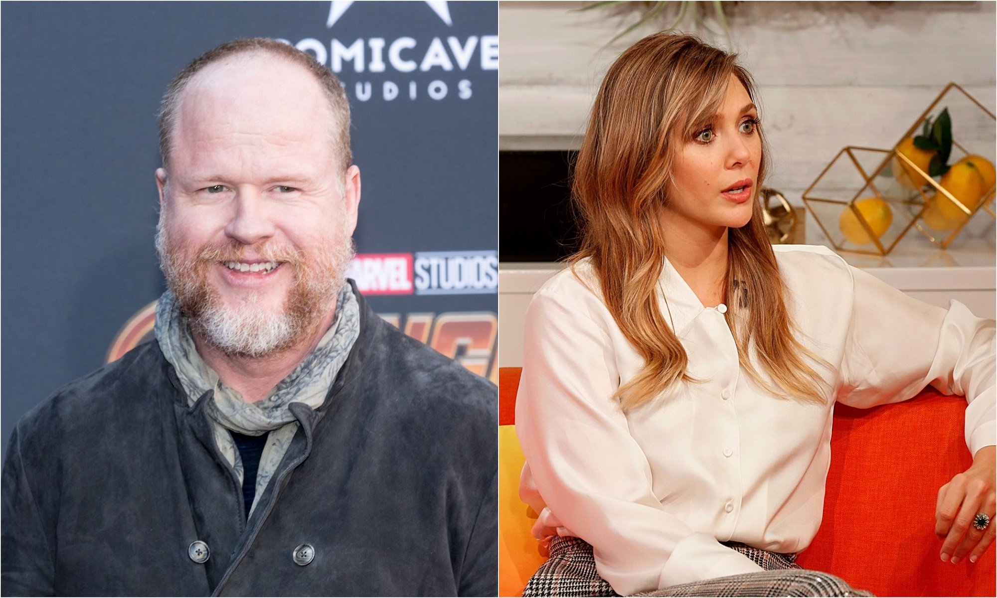 Joss Whedon and Elizabeth Olsen