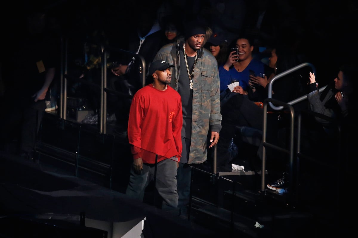 Kanye West and Lamar Odom 