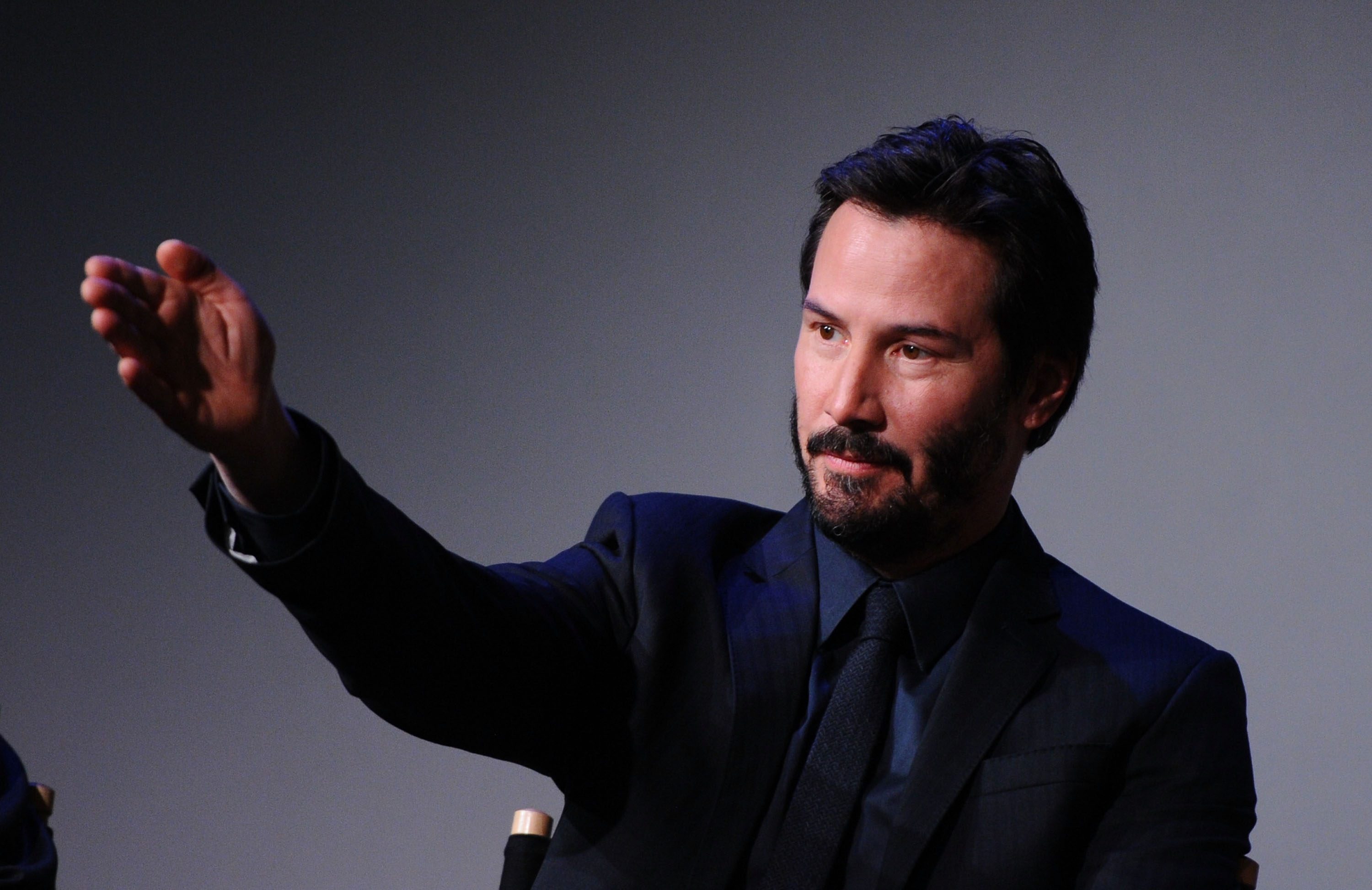 Actor Keanu Reeves attends the Apple Store Soho Presents: Meet The Actors