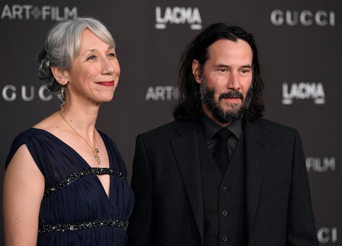 Alexandra Grant and Keanu Reeves attend the 2019 LACMA 2019 Art + Film Gala in 2019