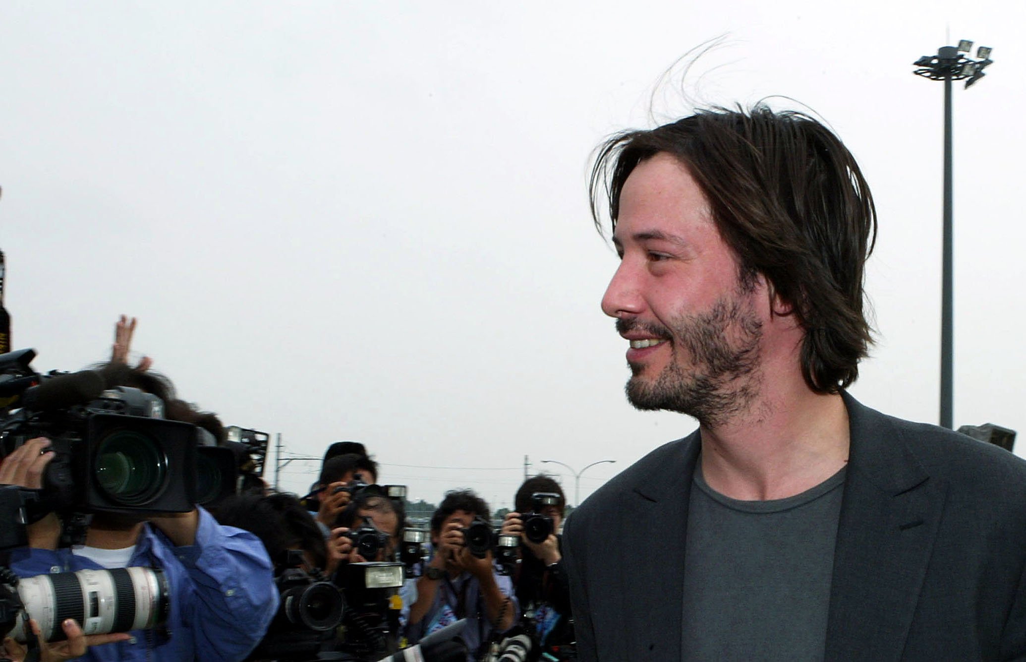 Keanu Reeves bearded