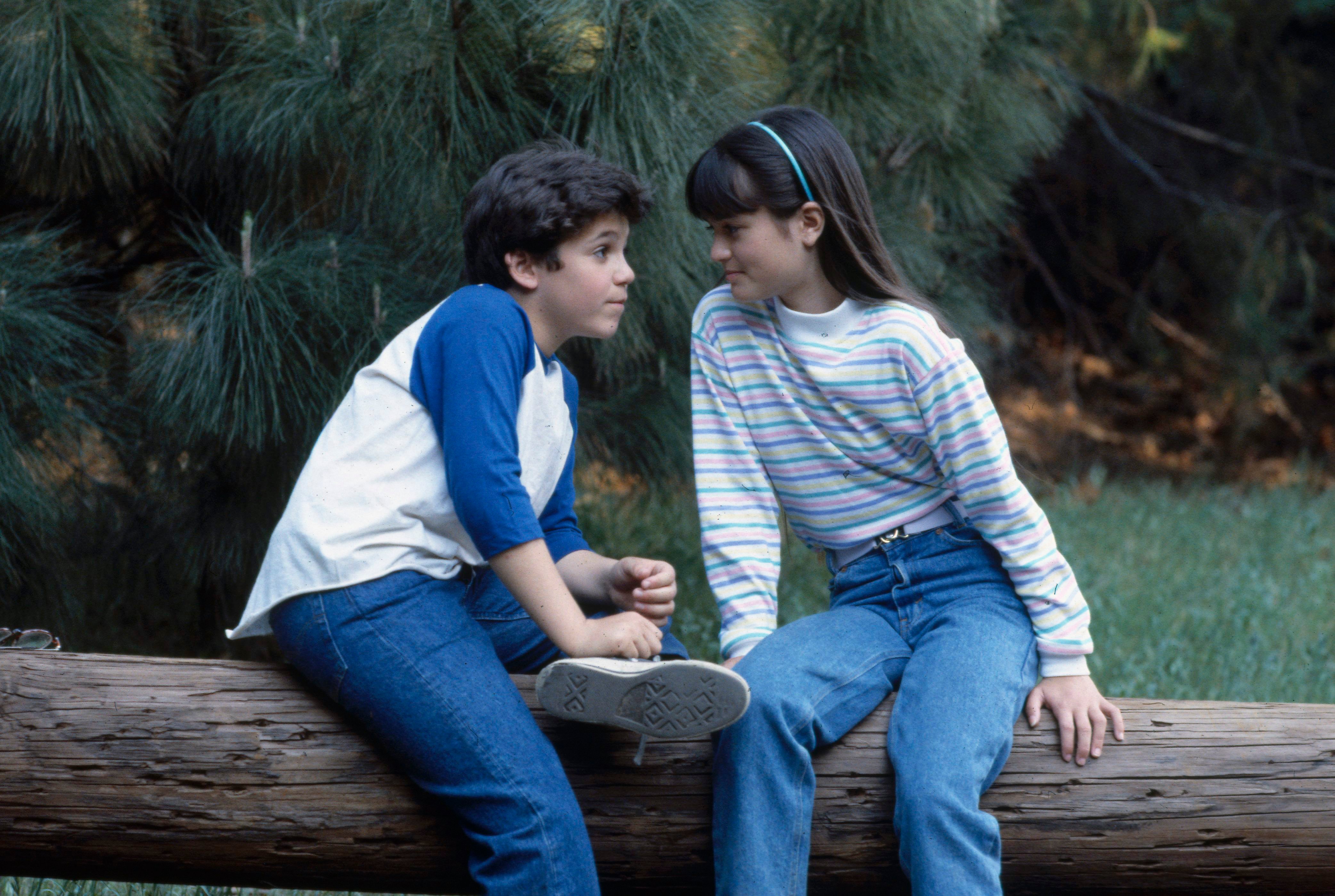 Fred Savage as Kevin Arnold and Danica McKeller as Winnie Cooper 