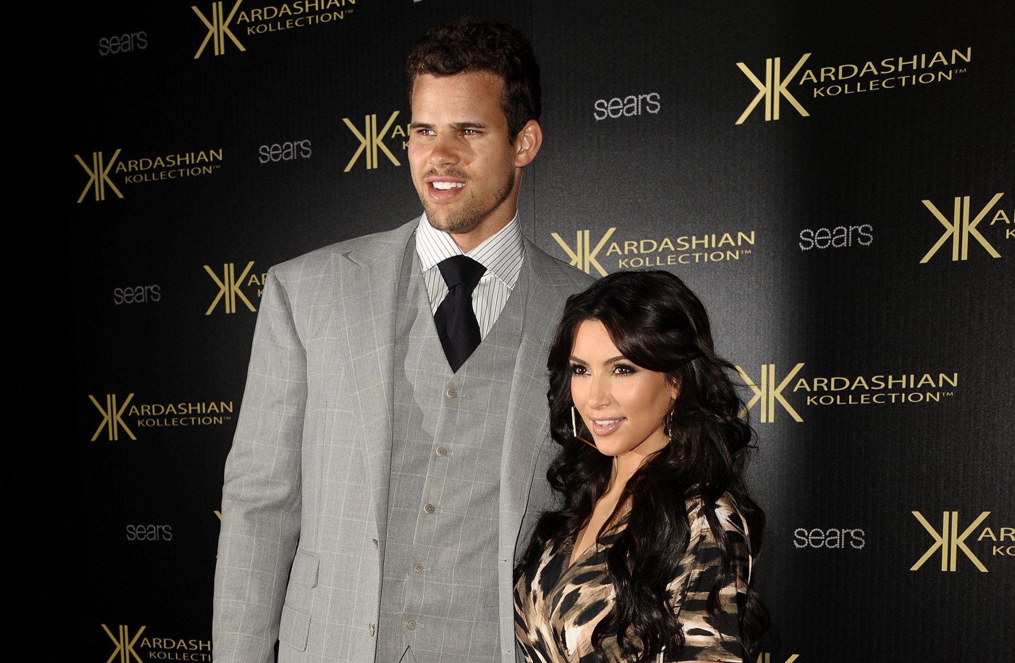 Kris Humphries and Kim Kardashian attending the Kardashian Kollection launch party on August 17, 2011