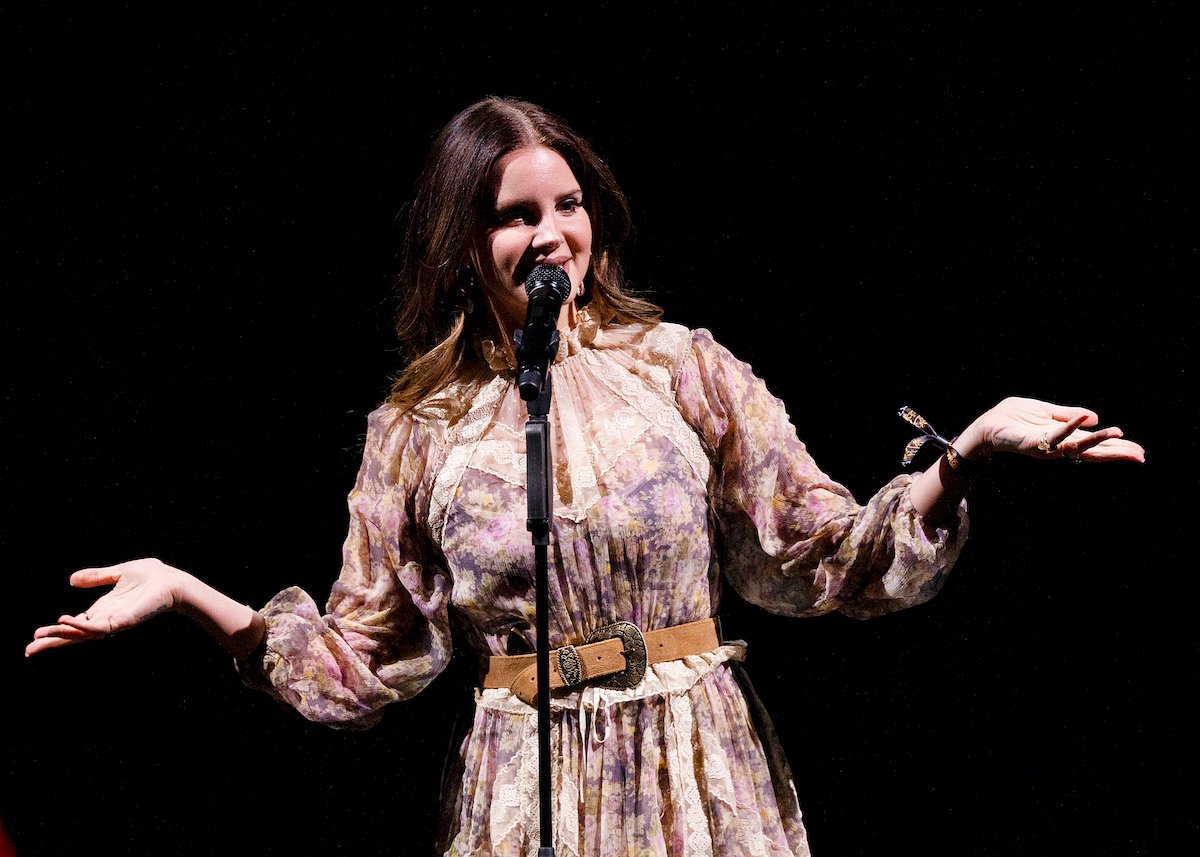 Lana Del Rey performs on stage at Rogers Arena in Vancouver