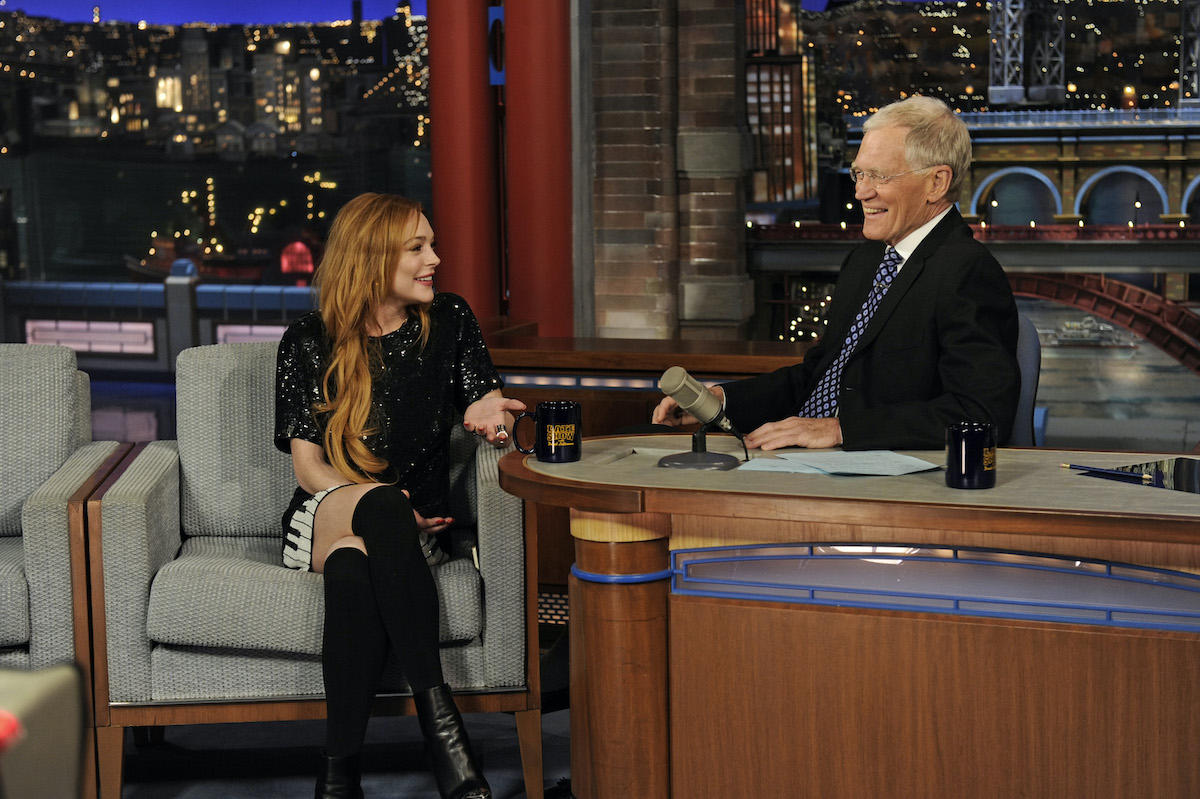 Lindsay Lohan in an interview with David Letterman