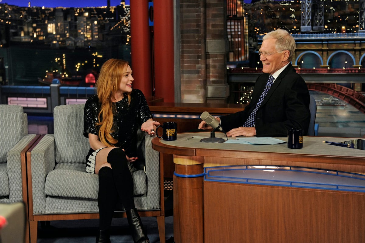 Lindsay Lohan in an interview with David Letterman