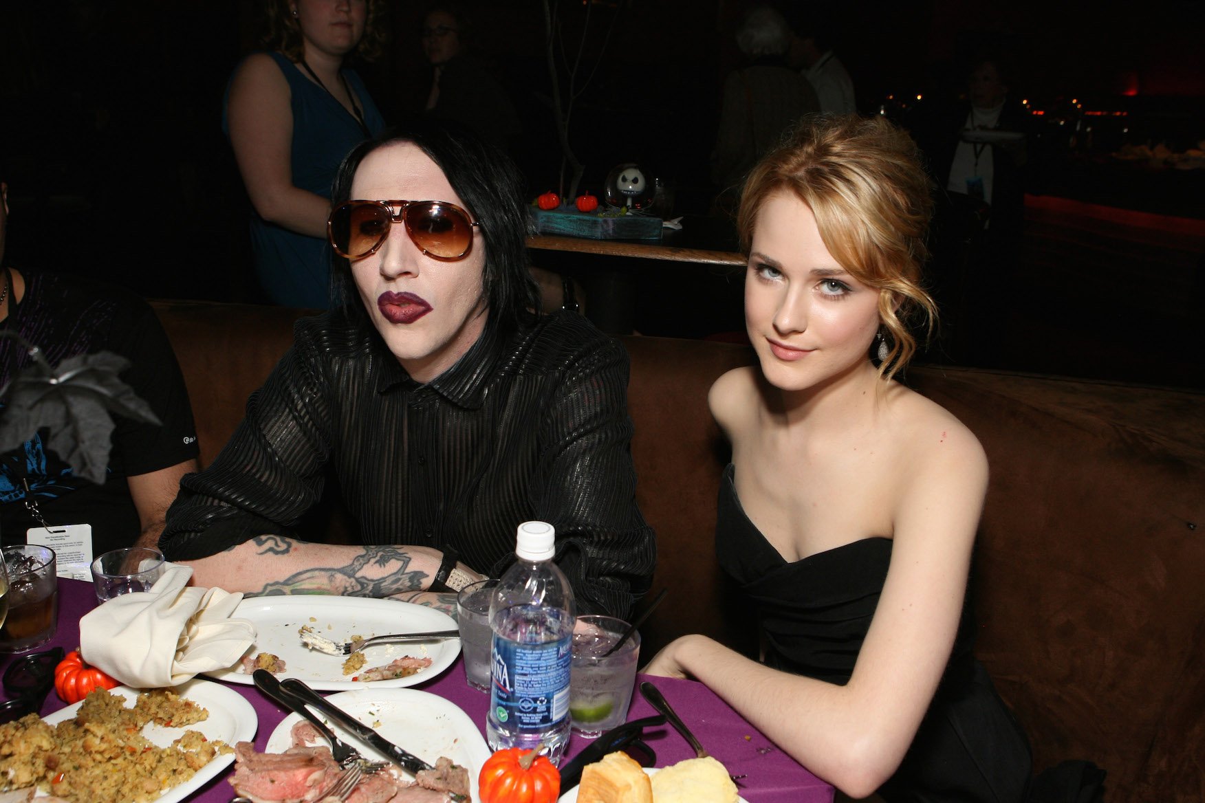 Marilyn Manson and Evan Rachel Wood 