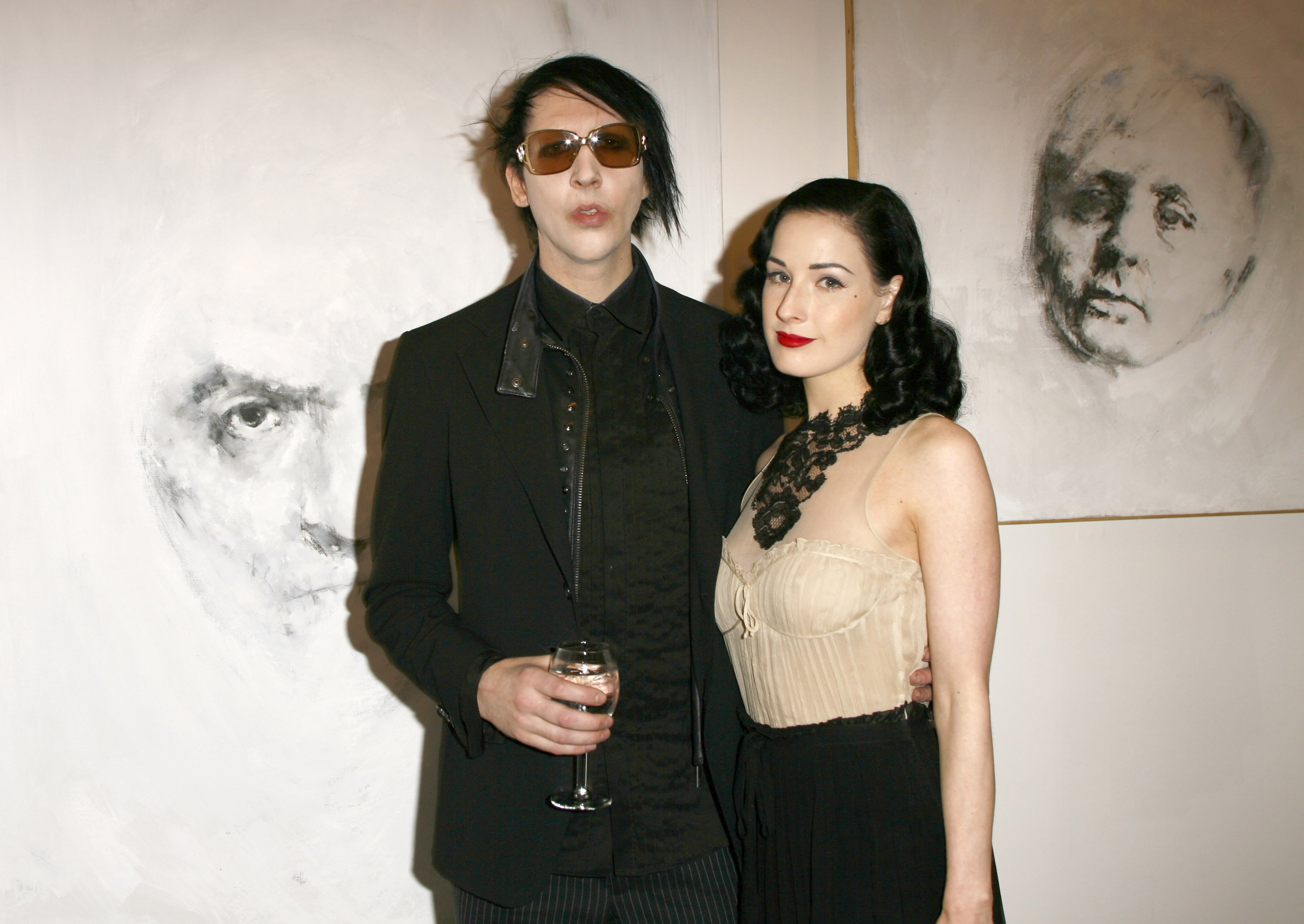 Marilyn Manson and Dita Von Teese