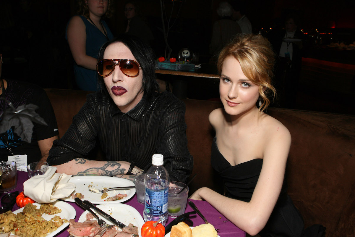 Evan Rachel Wood and Marilyn Manson