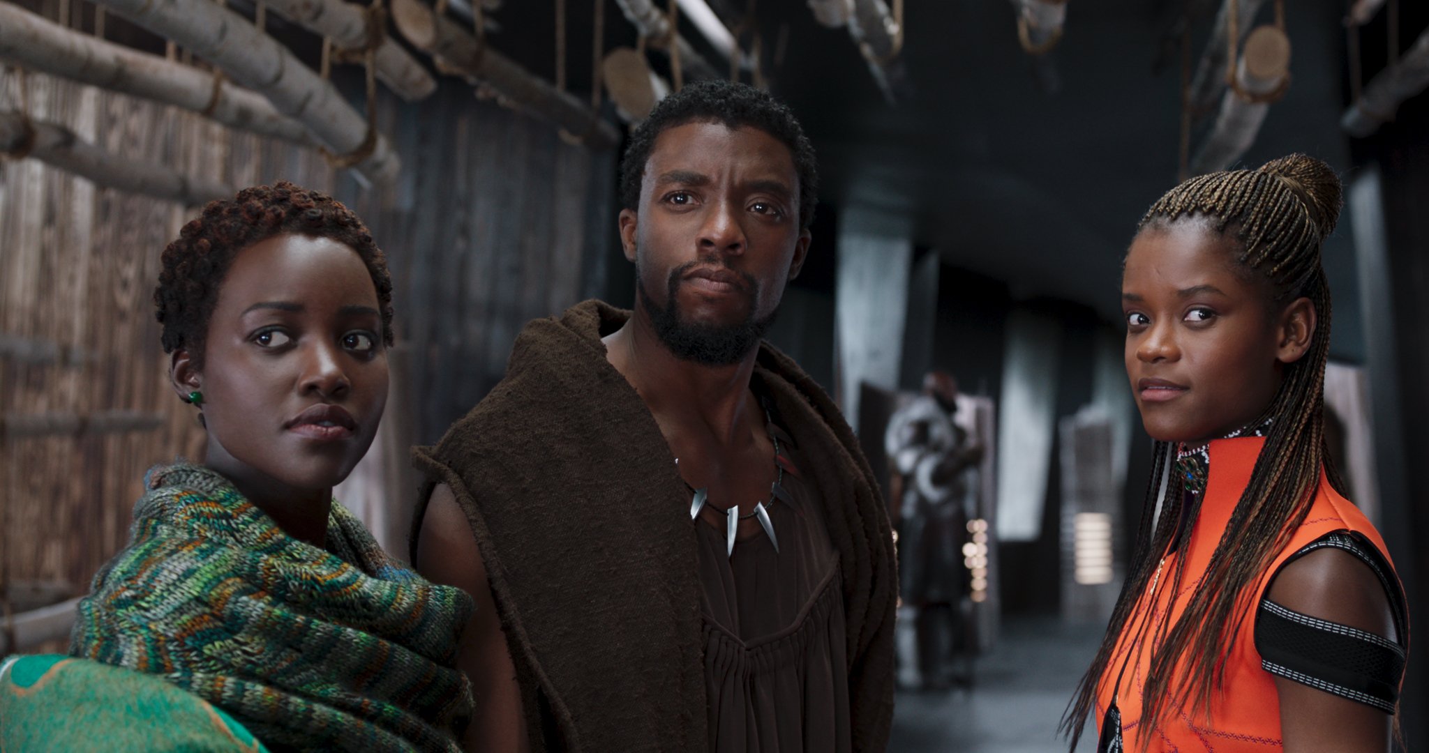 Marvel's Black Panther: Lupita Nyong'o, Chadwick Boseman and Letitia Wright