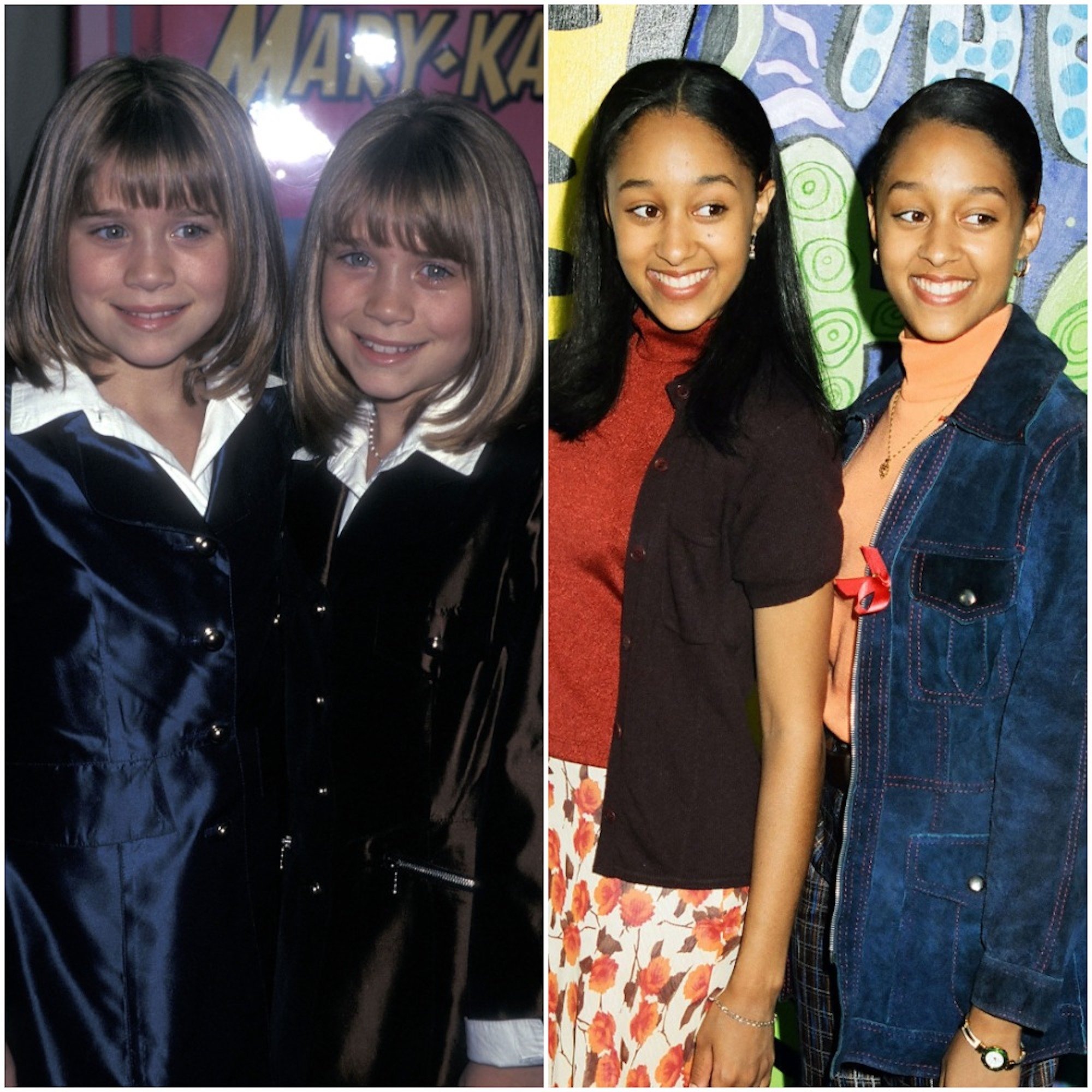 Mary-Kate and Ashley Olsen and Tia and Tamera Mowry
