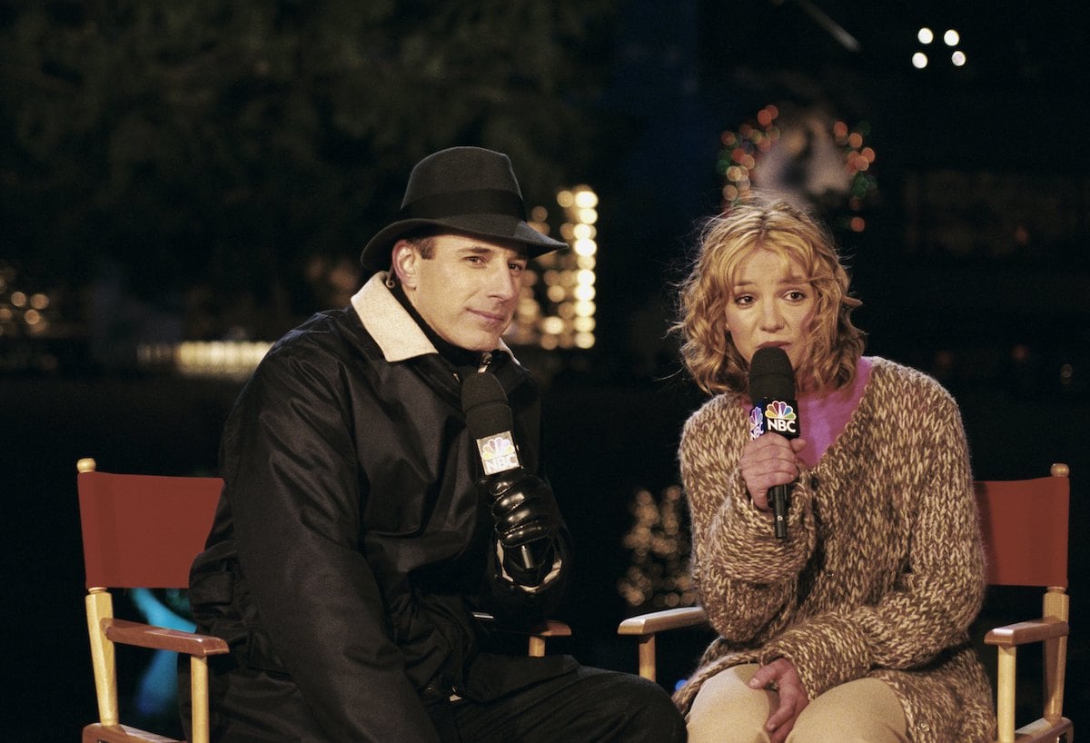 Matt Lauer interviewing Britney Spears