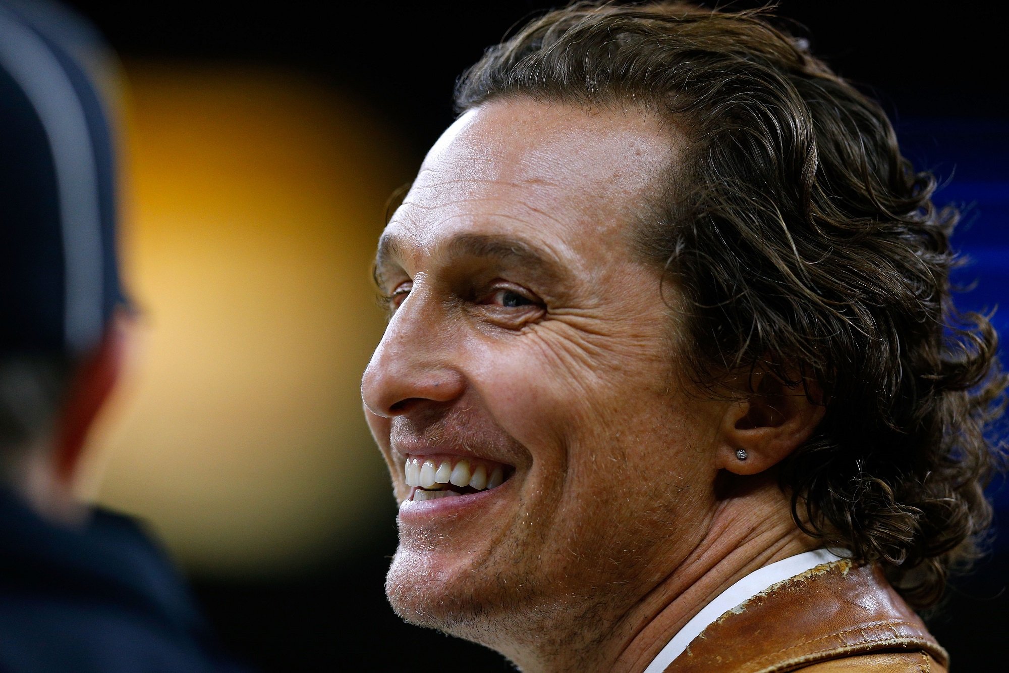 Matthew MCConaughey smiling