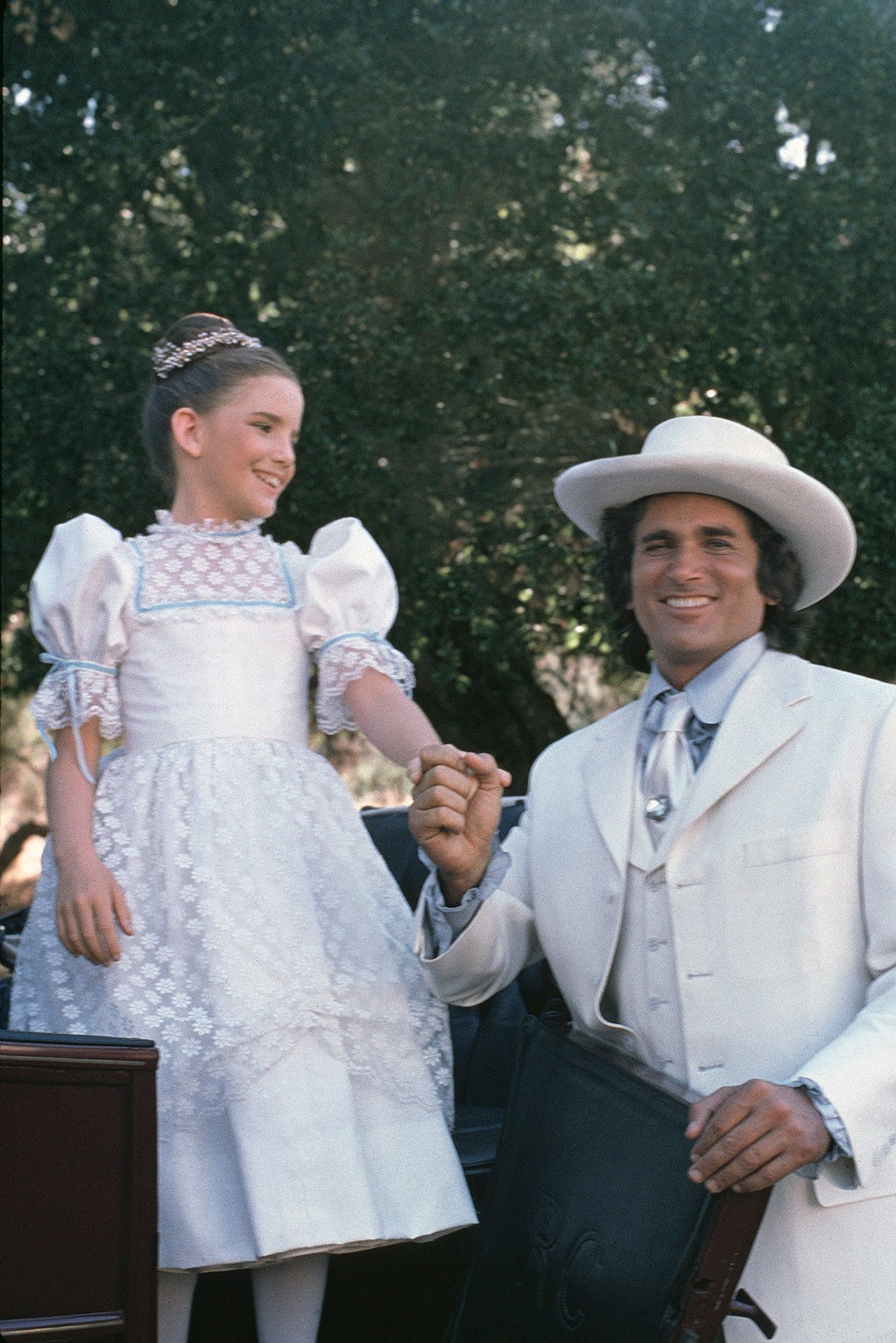 Melissa Gilbert and Michael Landon on 'Little House on the Prairie' 